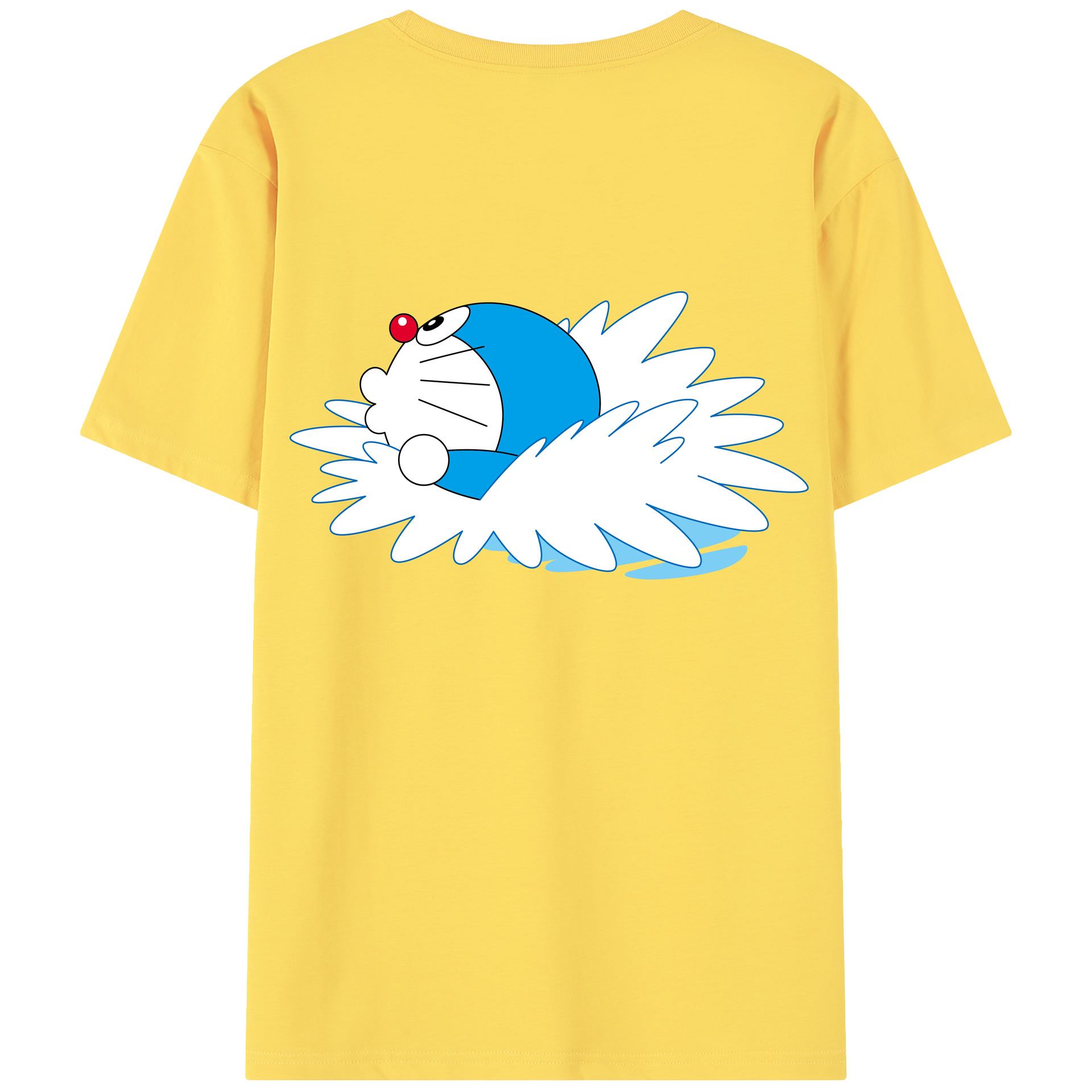 （画像用） ドラえもん Doraemon 綿100％半袖Tシャツ（背面プリント）