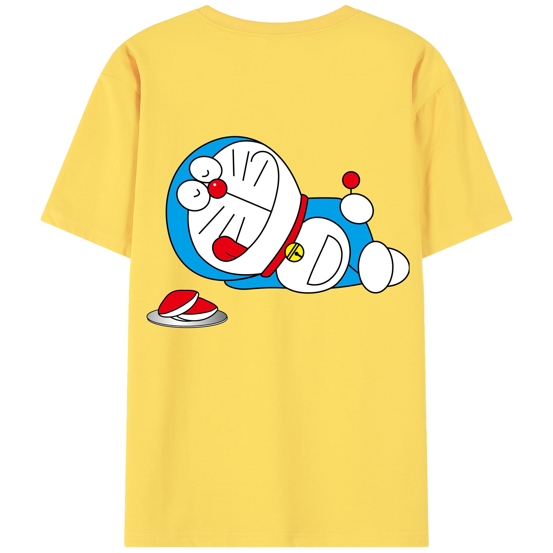 （画像用） ドラえもん Doraemon 綿100％半袖Tシャツ（背面プリント）