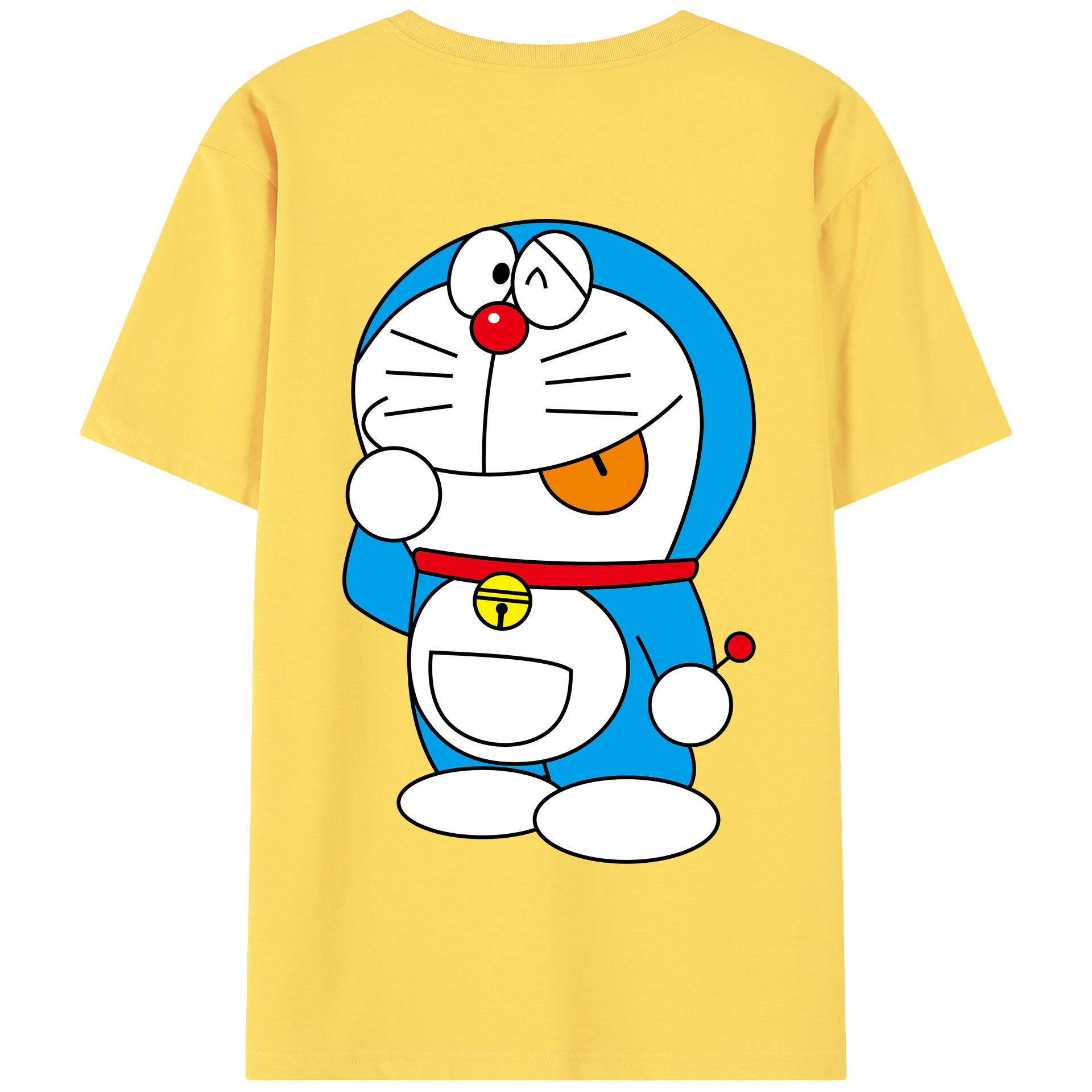 （画像用） ドラえもん Doraemon 綿100％半袖Tシャツ（背面プリント）