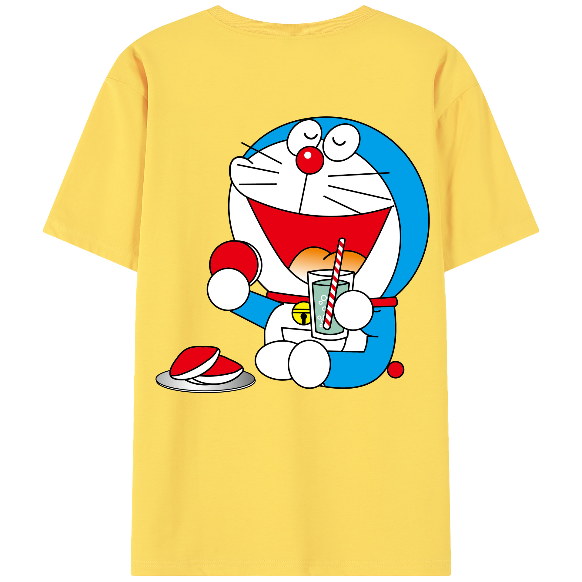 （画像用） ドラえもん Doraemon 綿100％半袖Tシャツ（背面プリント）