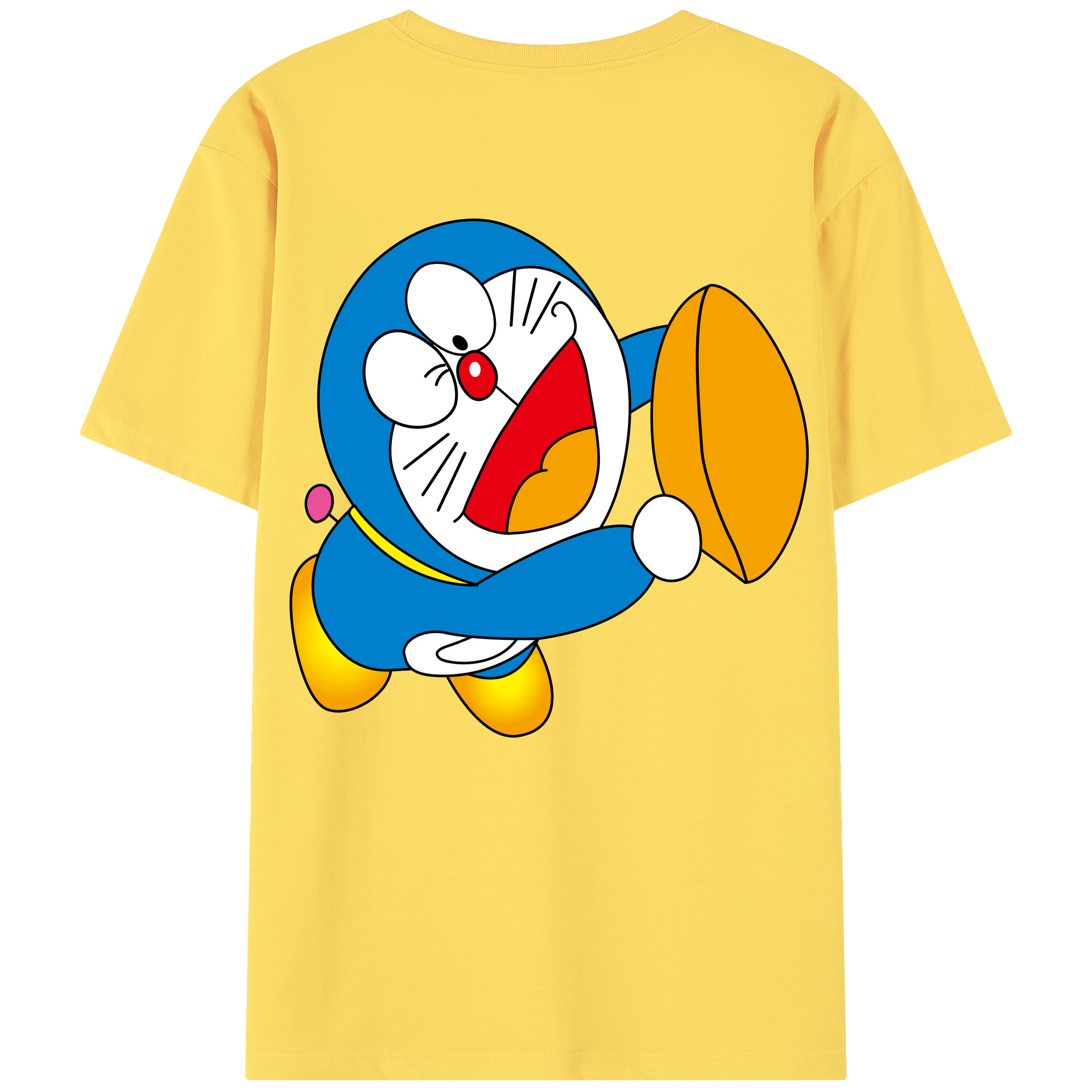（画像用） ドラえもん Doraemon 綿100％半袖Tシャツ（背面プリント）