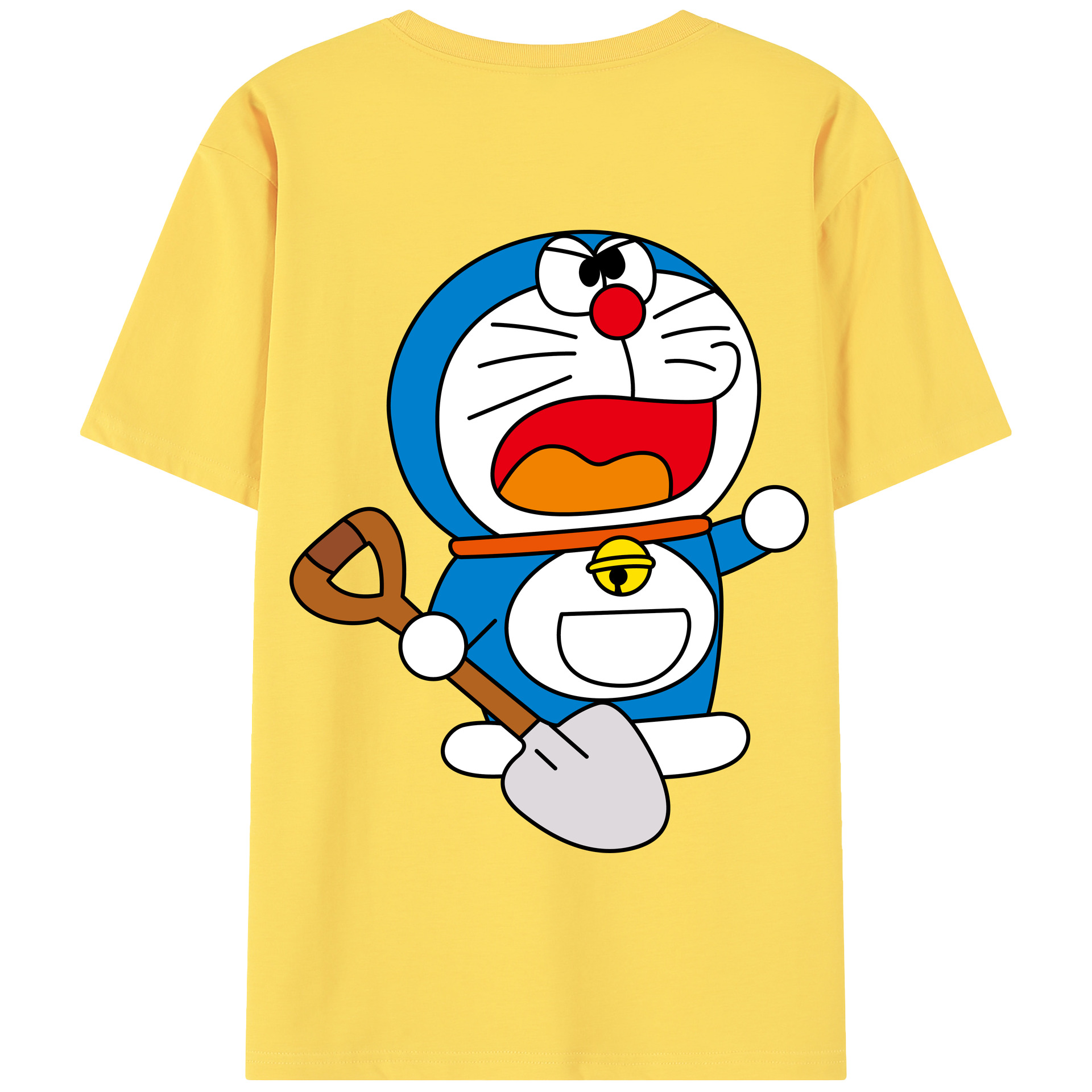 （画像用） ドラえもん Doraemon 綿100％半袖Tシャツ（背面プリント）