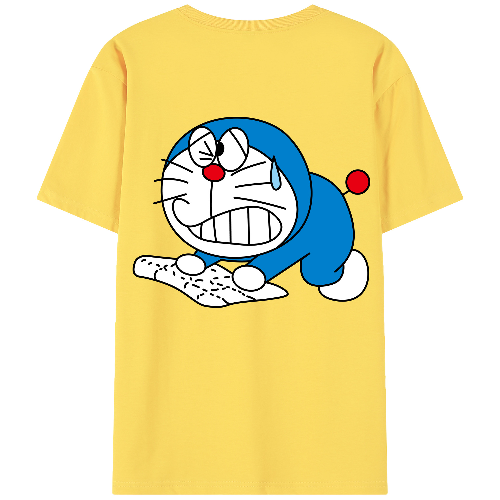 （画像用） ドラえもん Doraemon 綿100％半袖Tシャツ（背面プリント）