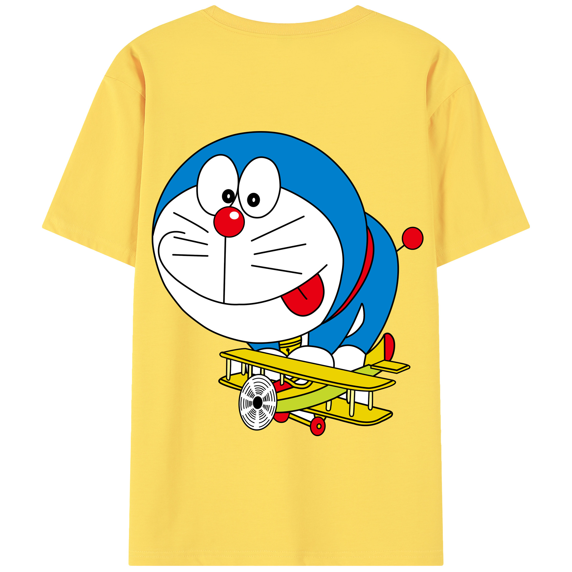 （画像用） ドラえもん Doraemon 綿100％半袖Tシャツ（背面プリント）
