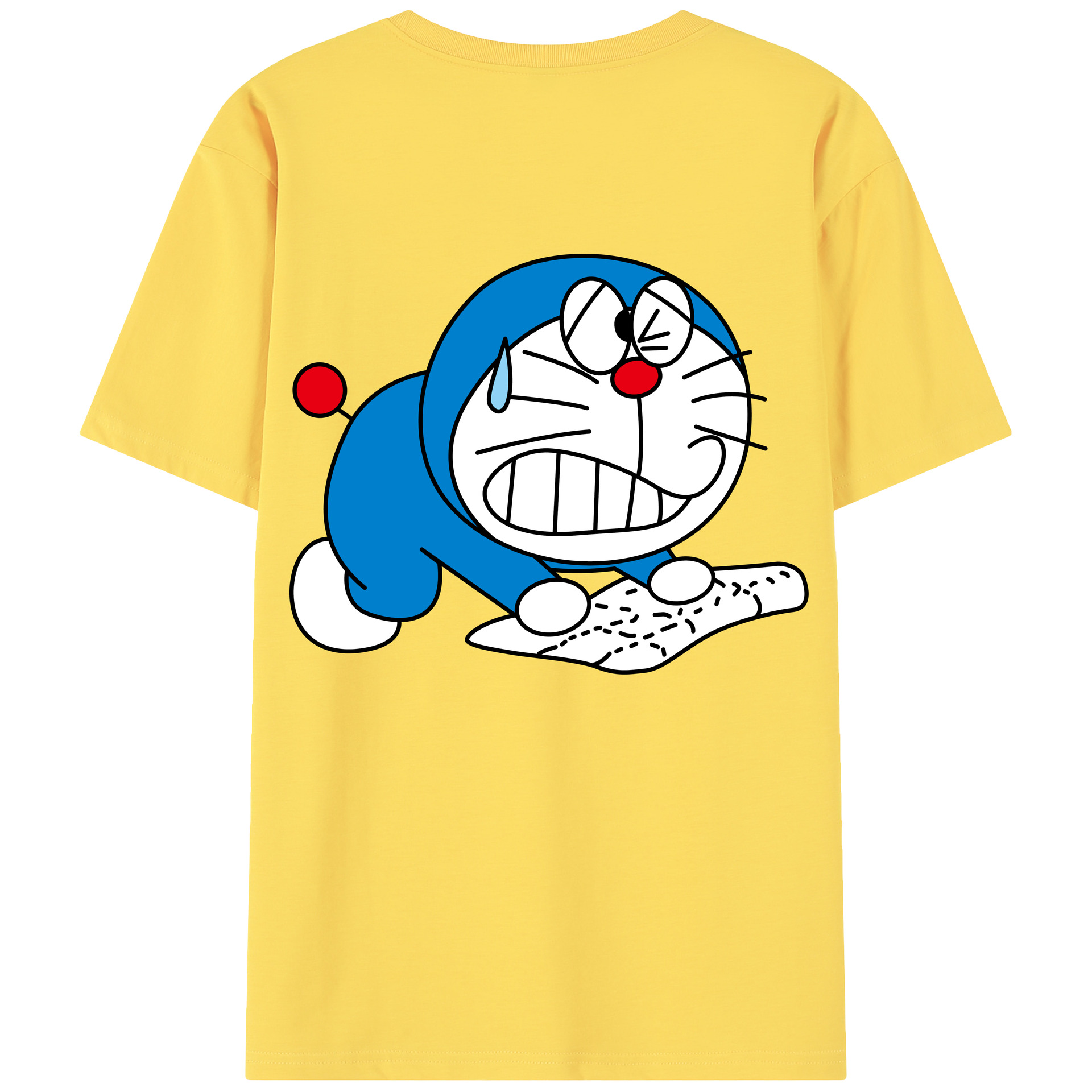 （画像用） ドラえもん Doraemon 綿100％半袖Tシャツ（背面プリント）