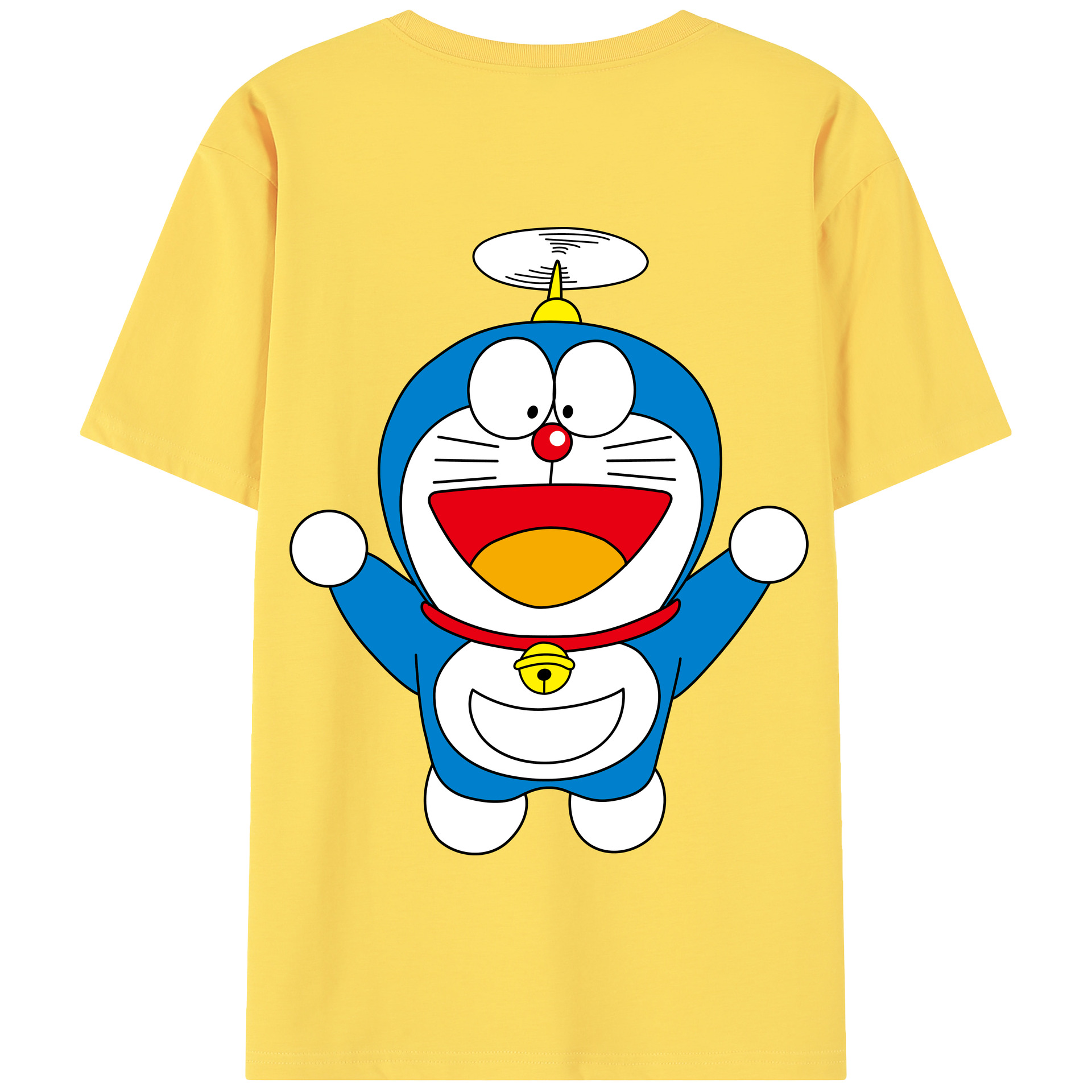 （画像用） ドラえもん Doraemon 綿100％半袖Tシャツ（背面プリント）