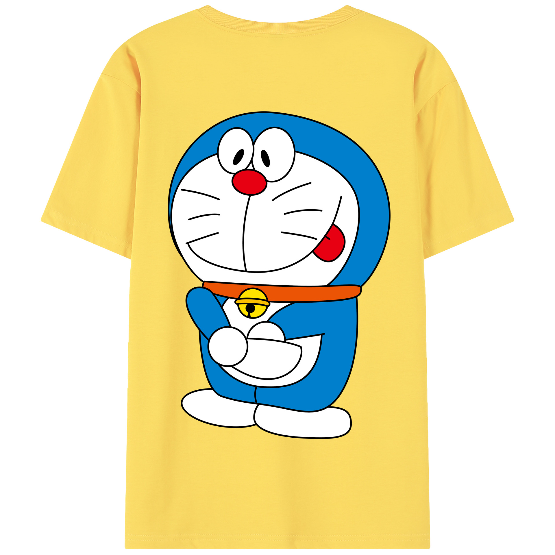（画像用） ドラえもん Doraemon 綿100％半袖Tシャツ（背面プリント）