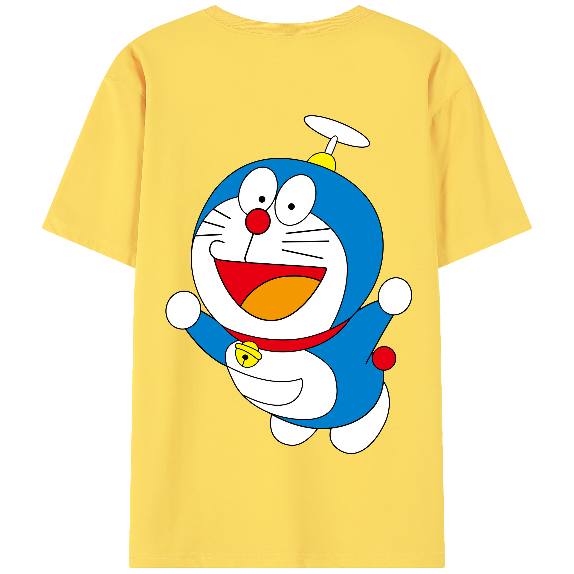 （画像用） ドラえもん Doraemon 綿100％半袖Tシャツ（背面プリント）