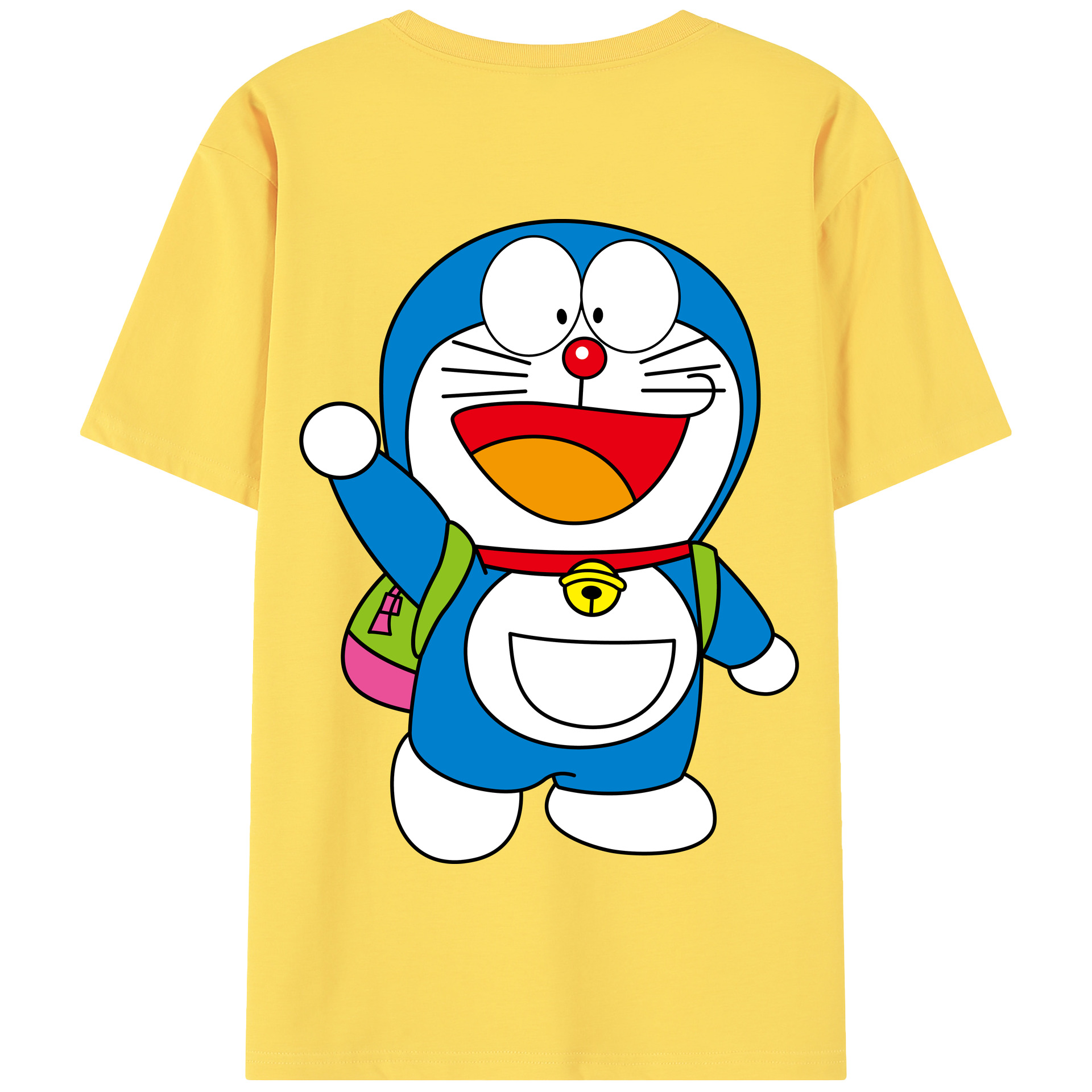 （画像用） ドラえもん Doraemon 綿100％半袖Tシャツ（背面プリント）