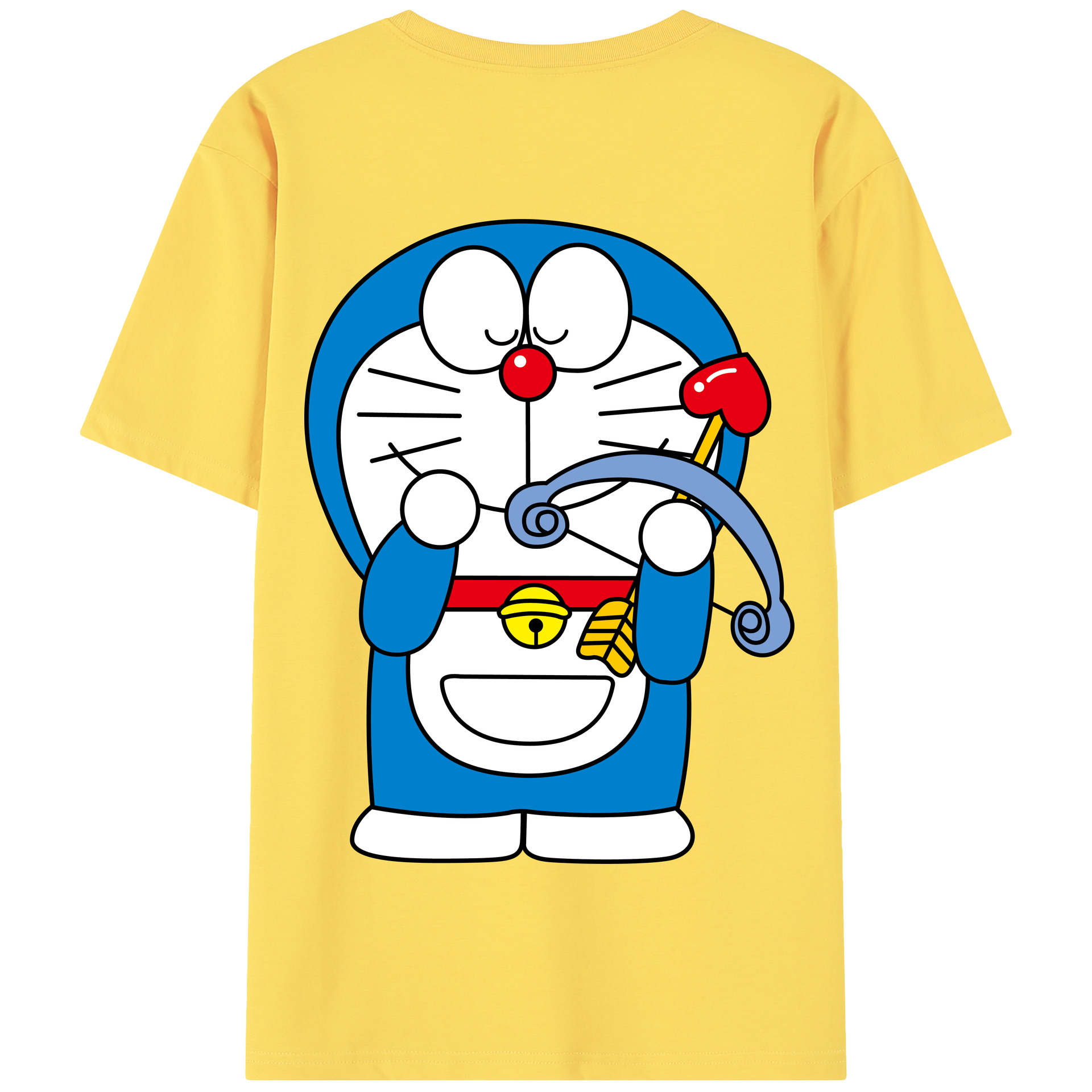 （画像用） ドラえもん Doraemon 綿100％半袖Tシャツ（背面プリント）