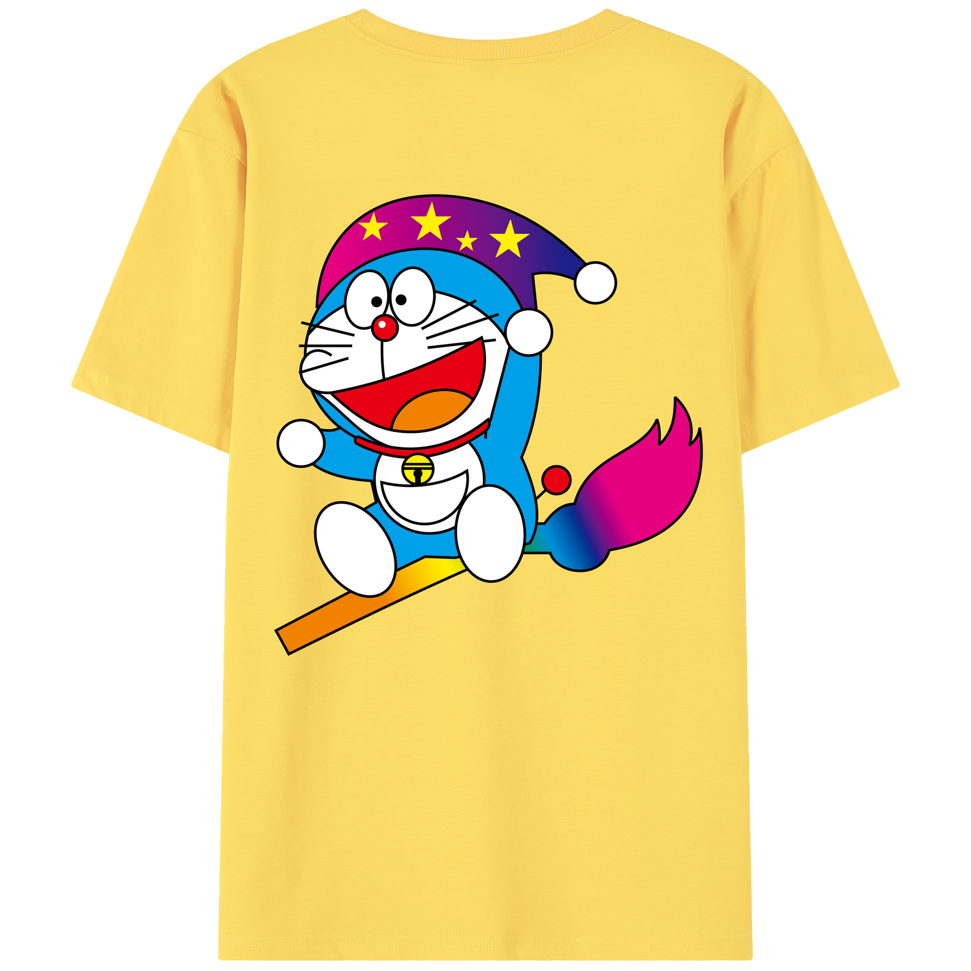 （画像用） ドラえもん Doraemon 綿100％半袖Tシャツ（背面プリント）