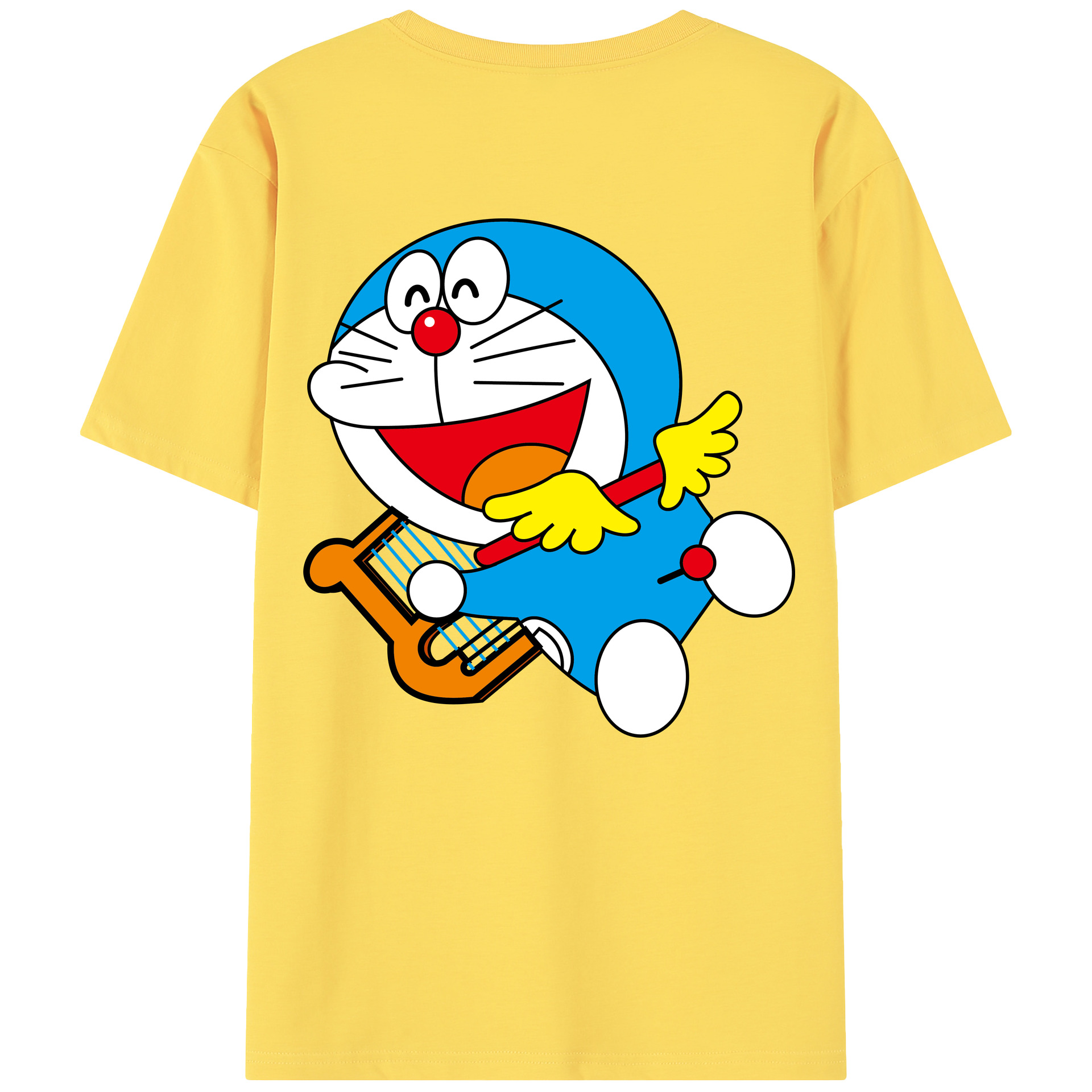 （画像用） ドラえもん Doraemon 綿100％半袖Tシャツ（背面プリント）