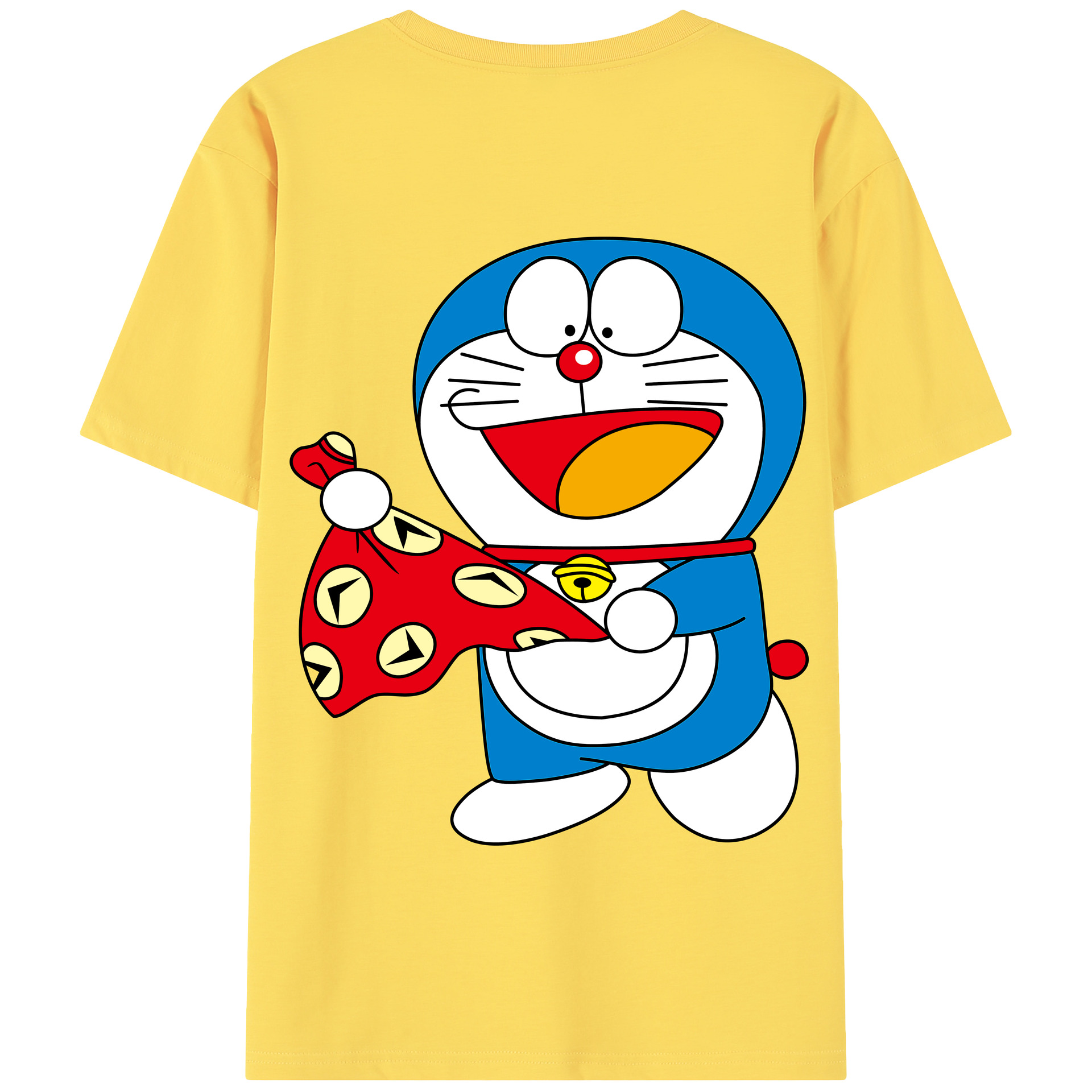 （画像用） ドラえもん Doraemon 綿100％半袖Tシャツ（背面プリント）
