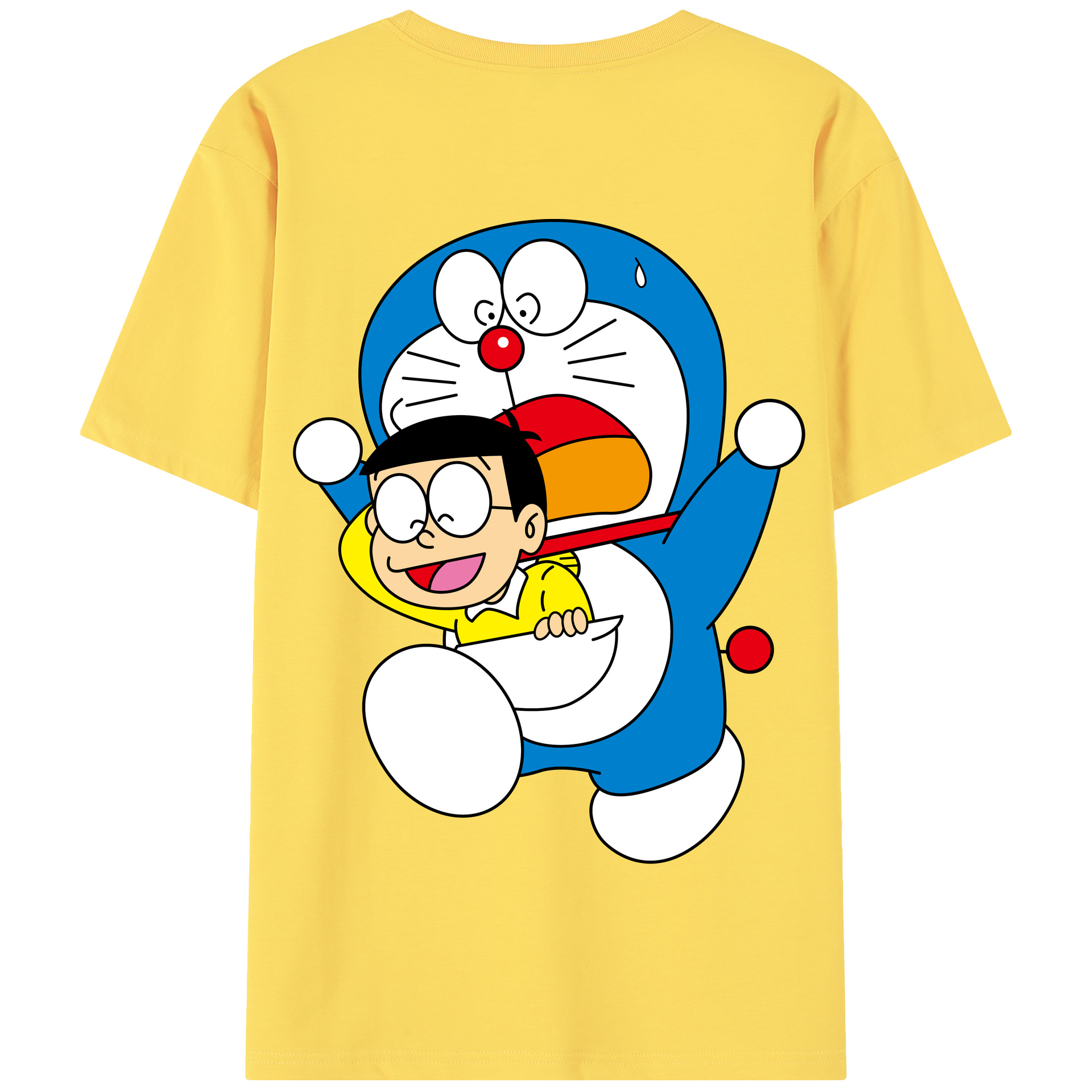 （画像用） ドラえもん Doraemon 綿100％半袖Tシャツ（背面プリント）
