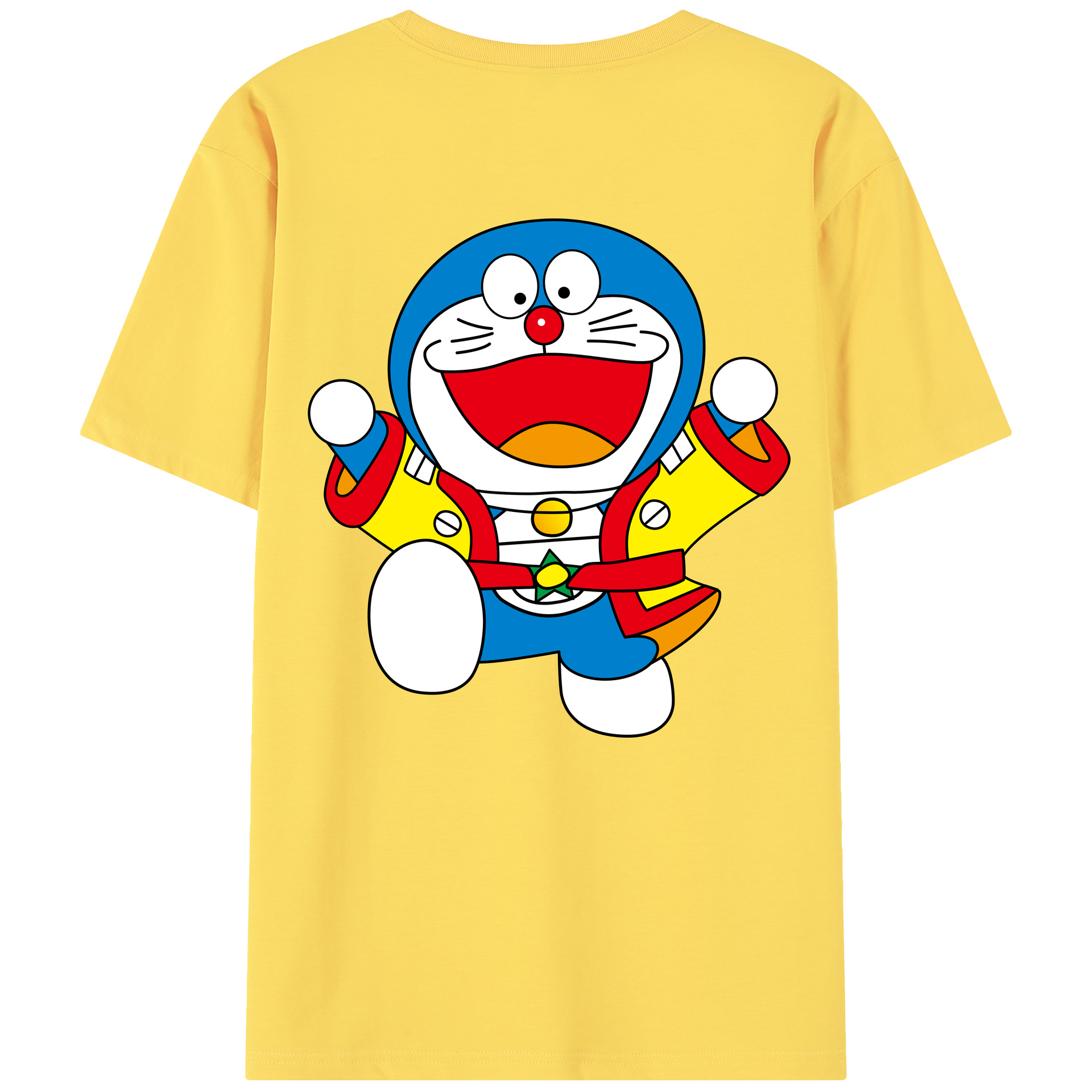 （画像用） ドラえもん Doraemon 綿100％半袖Tシャツ（背面プリント）