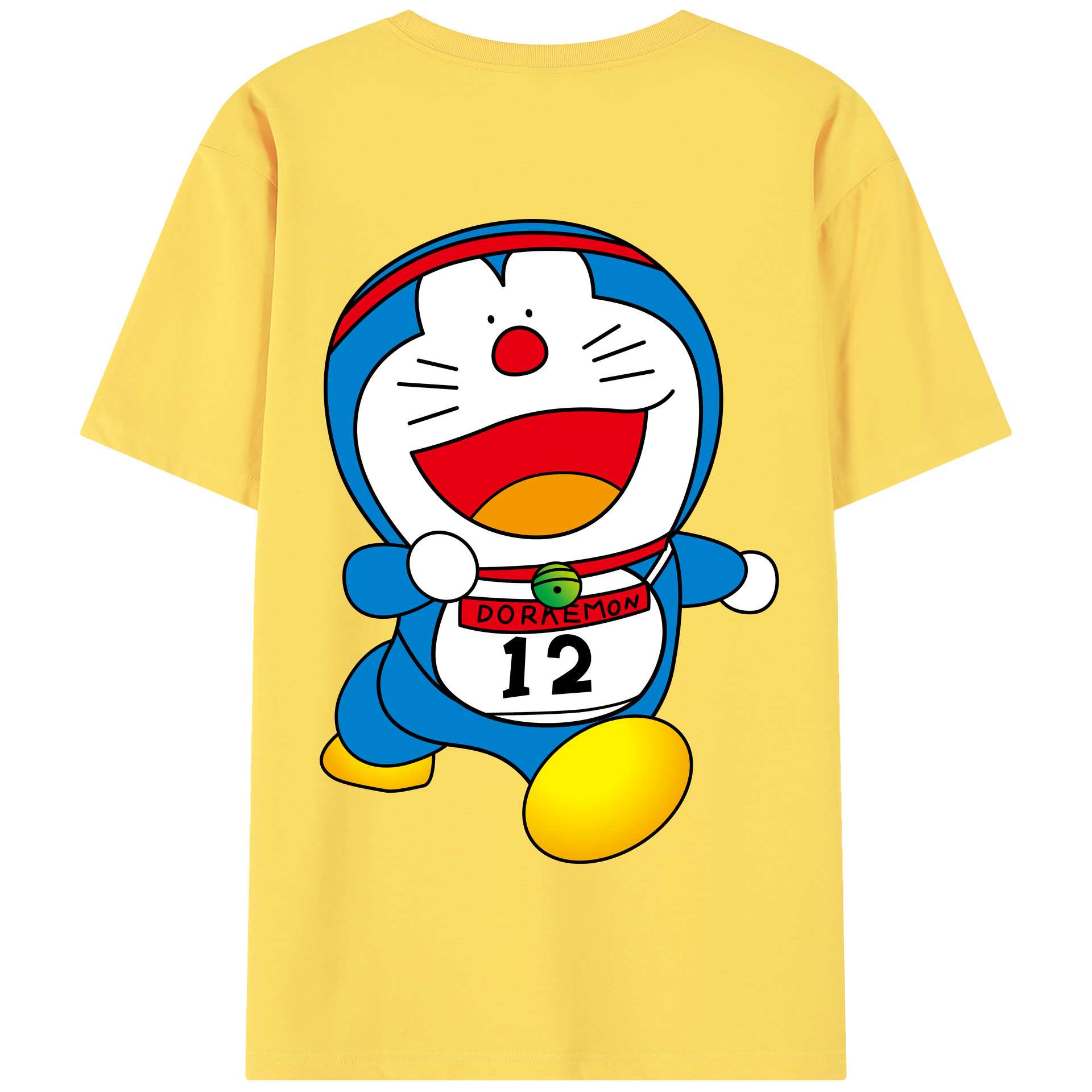 （画像用） ドラえもん Doraemon 綿100％半袖Tシャツ（背面プリント）