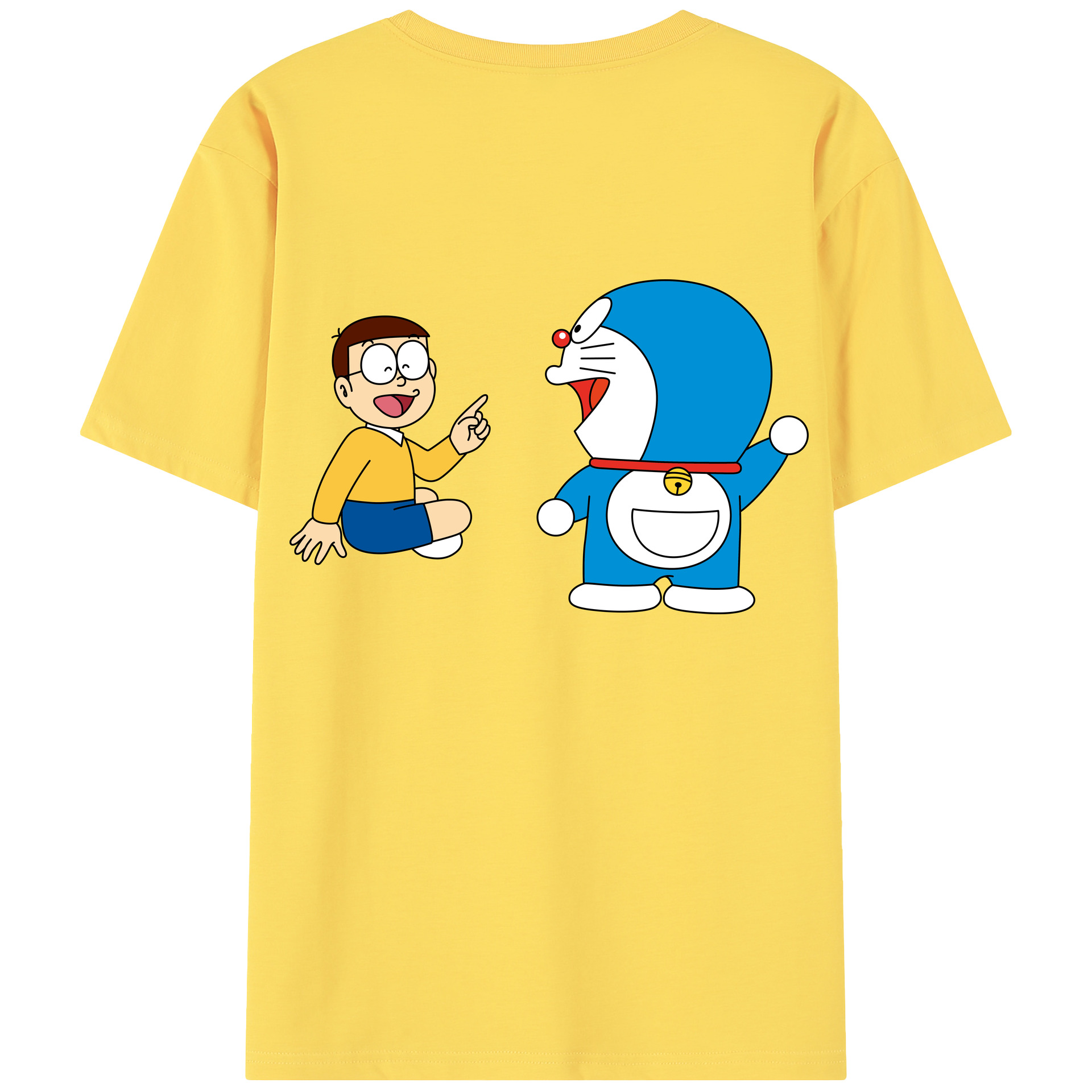 （画像用） ドラえもん Doraemon 綿100％半袖Tシャツ（背面プリント）