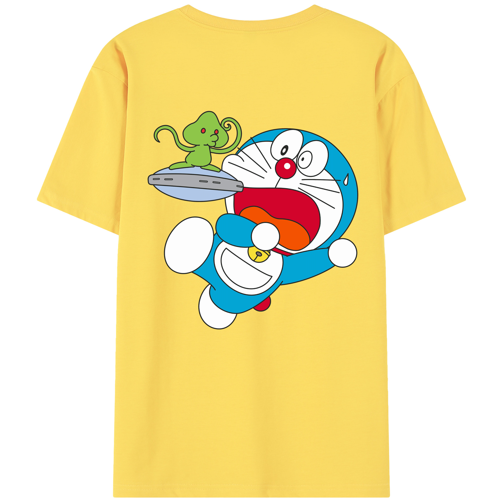 （画像用） ドラえもん Doraemon 綿100％半袖Tシャツ（背面プリント）