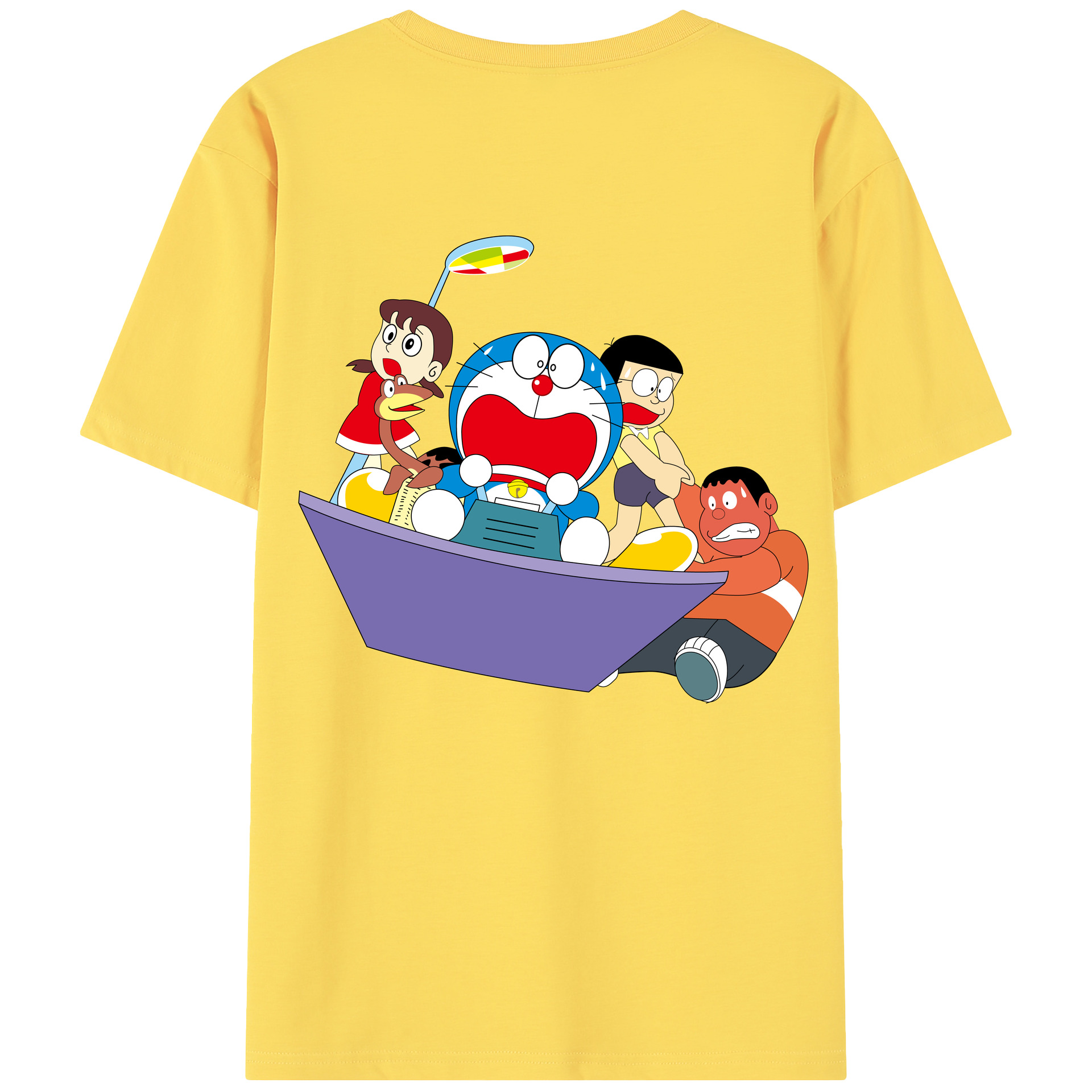 （画像用） ドラえもん Doraemon 綿100％半袖Tシャツ（背面プリント）