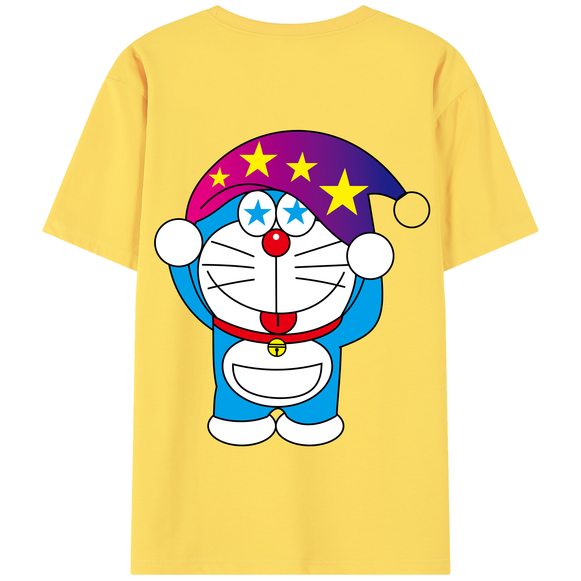 （画像用） ドラえもん Doraemon 綿100％半袖Tシャツ（背面プリント）