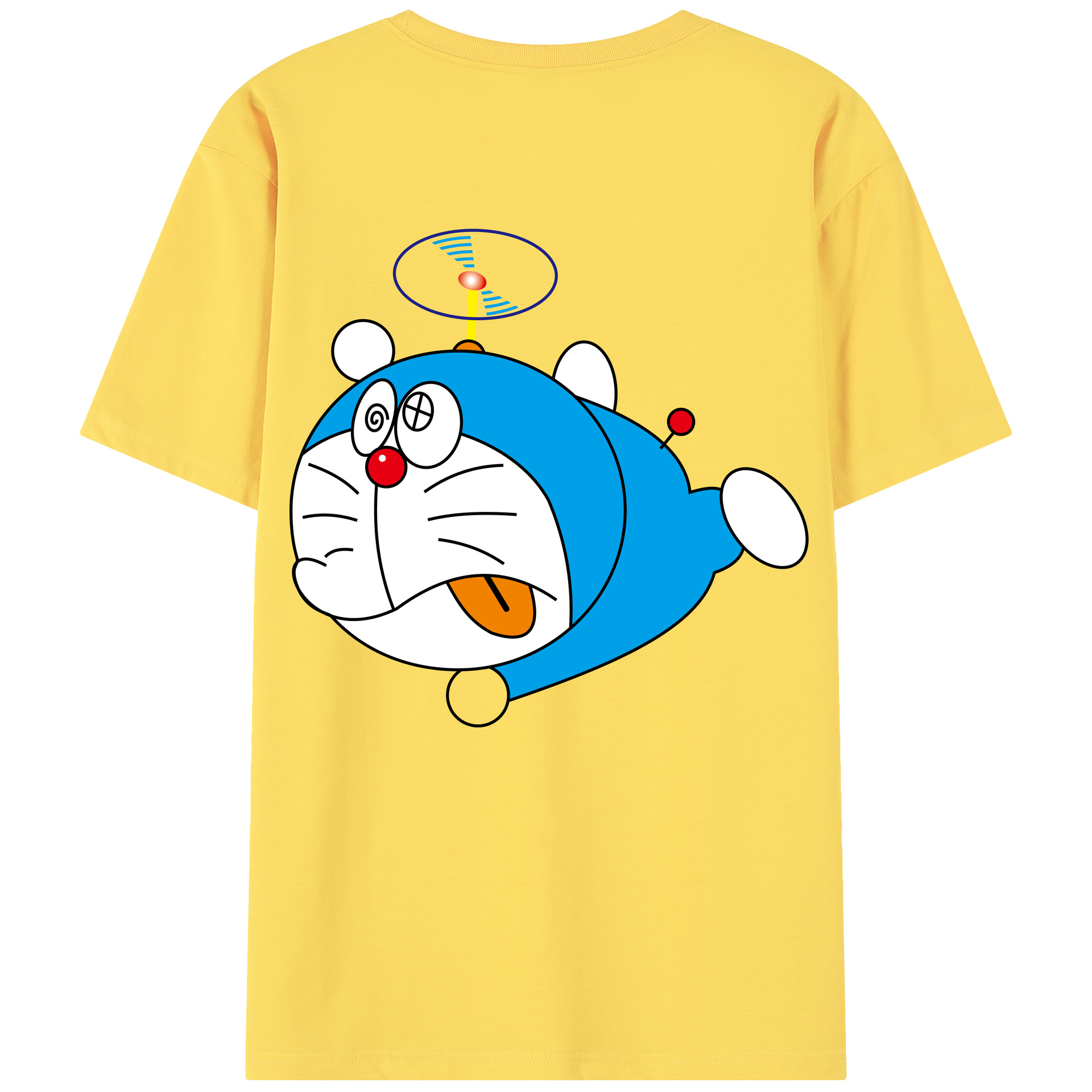（画像用） ドラえもん Doraemon 綿100％半袖Tシャツ（背面プリント）