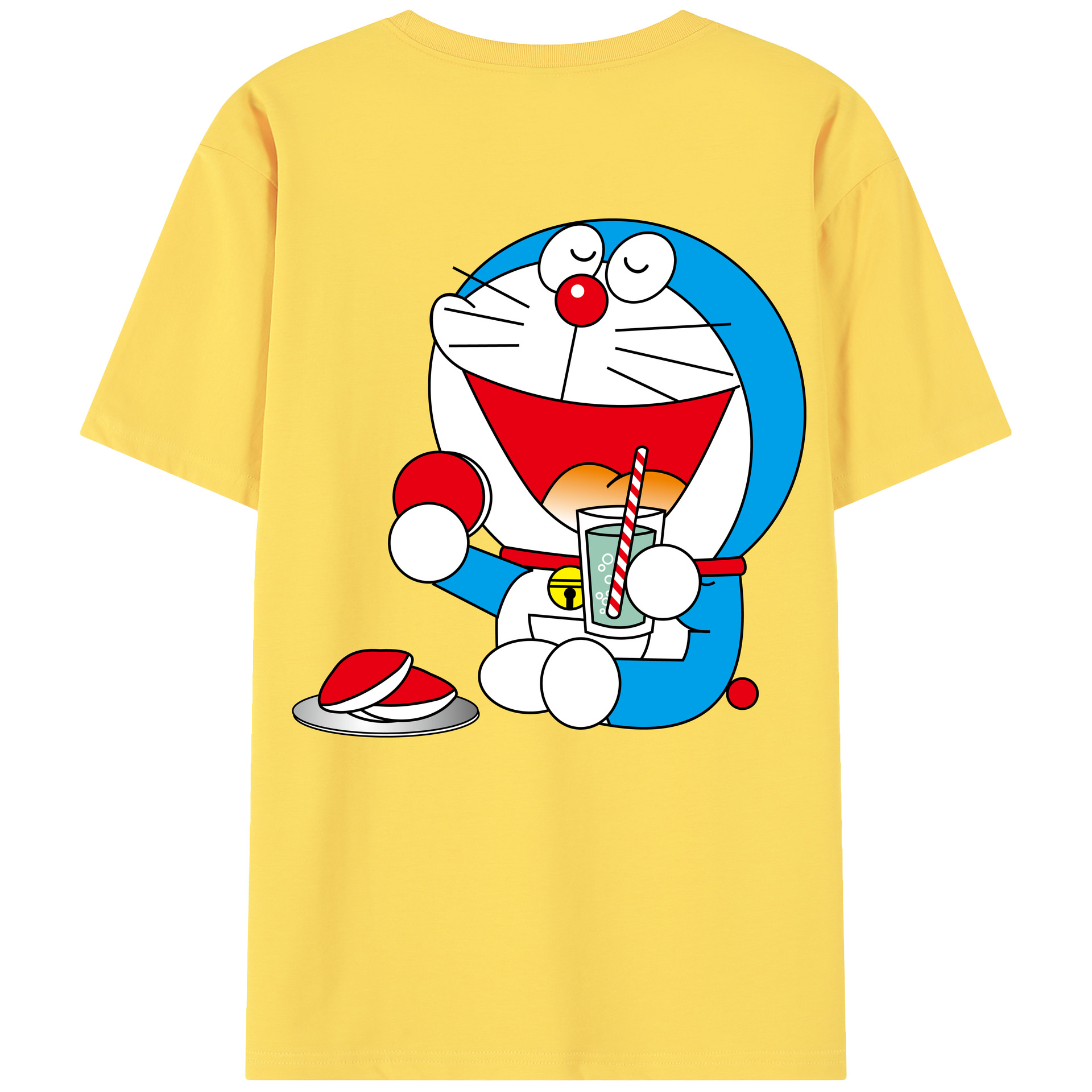（画像用） ドラえもん Doraemon 綿100％半袖Tシャツ（背面プリント）