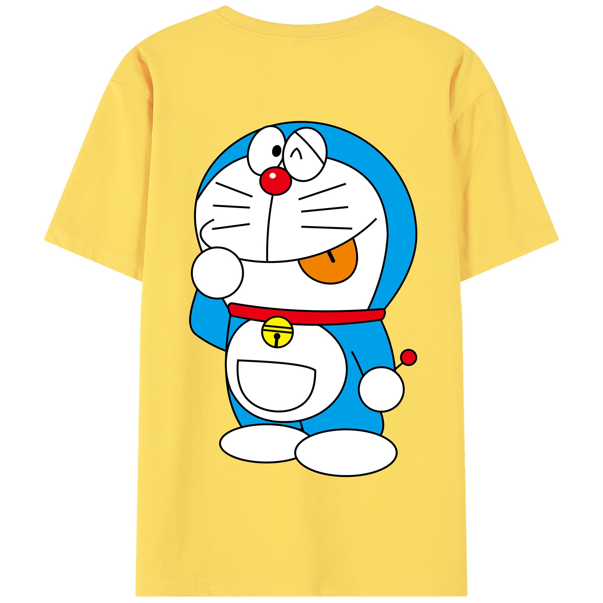 （画像用） ドラえもん Doraemon 綿100％半袖Tシャツ（背面プリント）