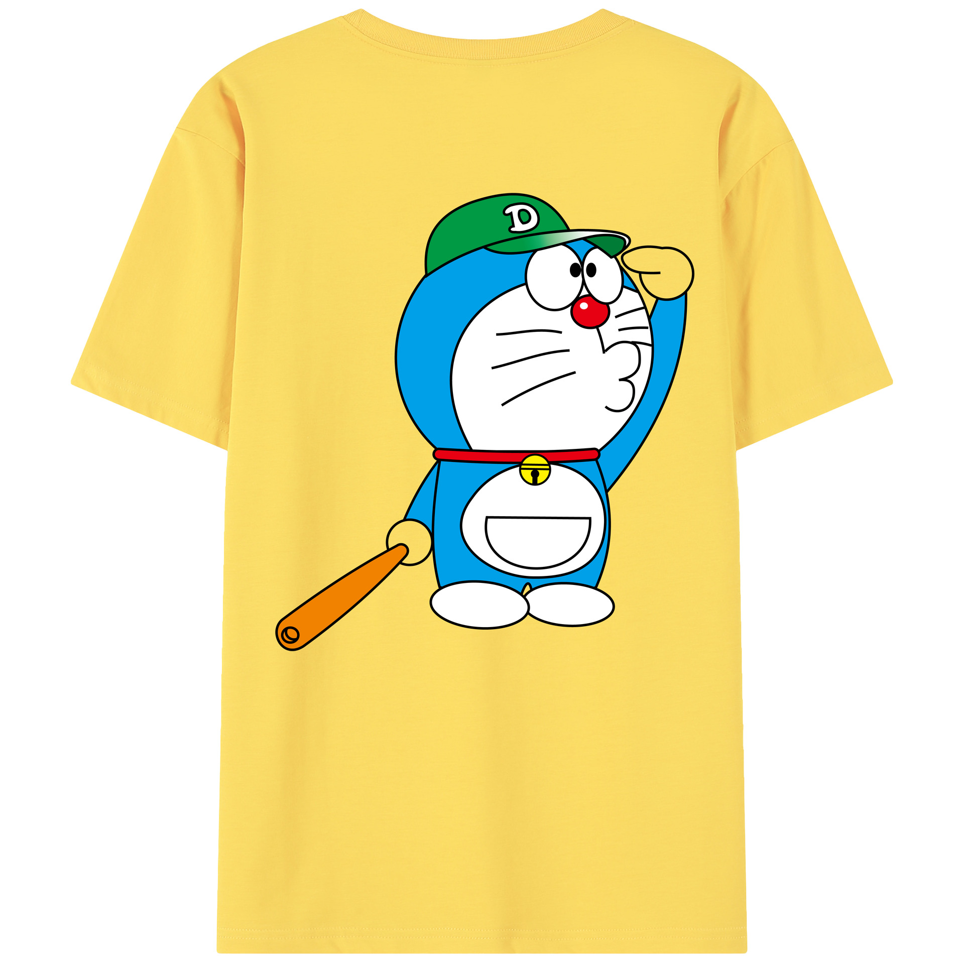 （画像用） ドラえもん Doraemon 綿100％半袖Tシャツ（背面プリント）