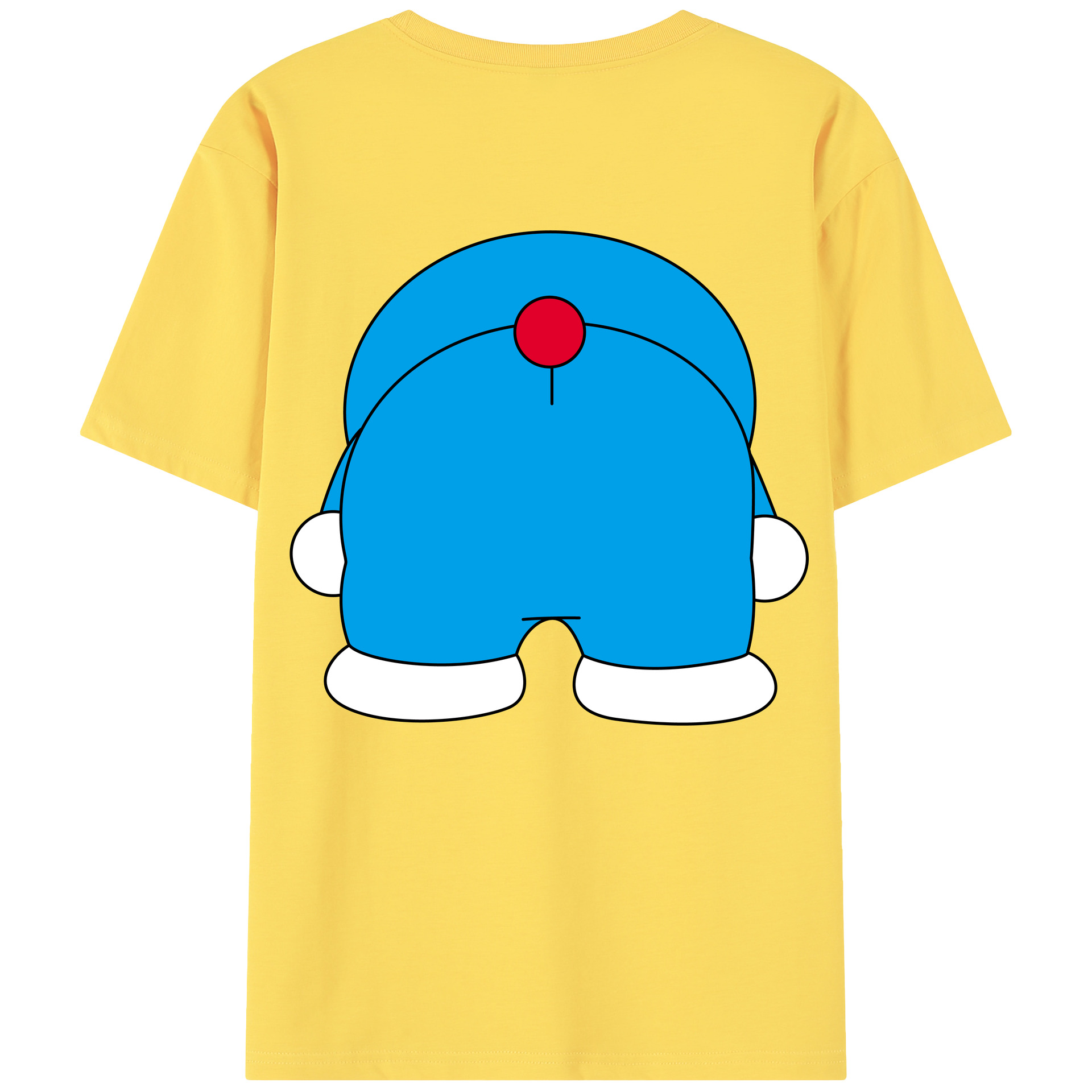 （画像用） ドラえもん Doraemon 綿100％半袖Tシャツ（背面プリント）
