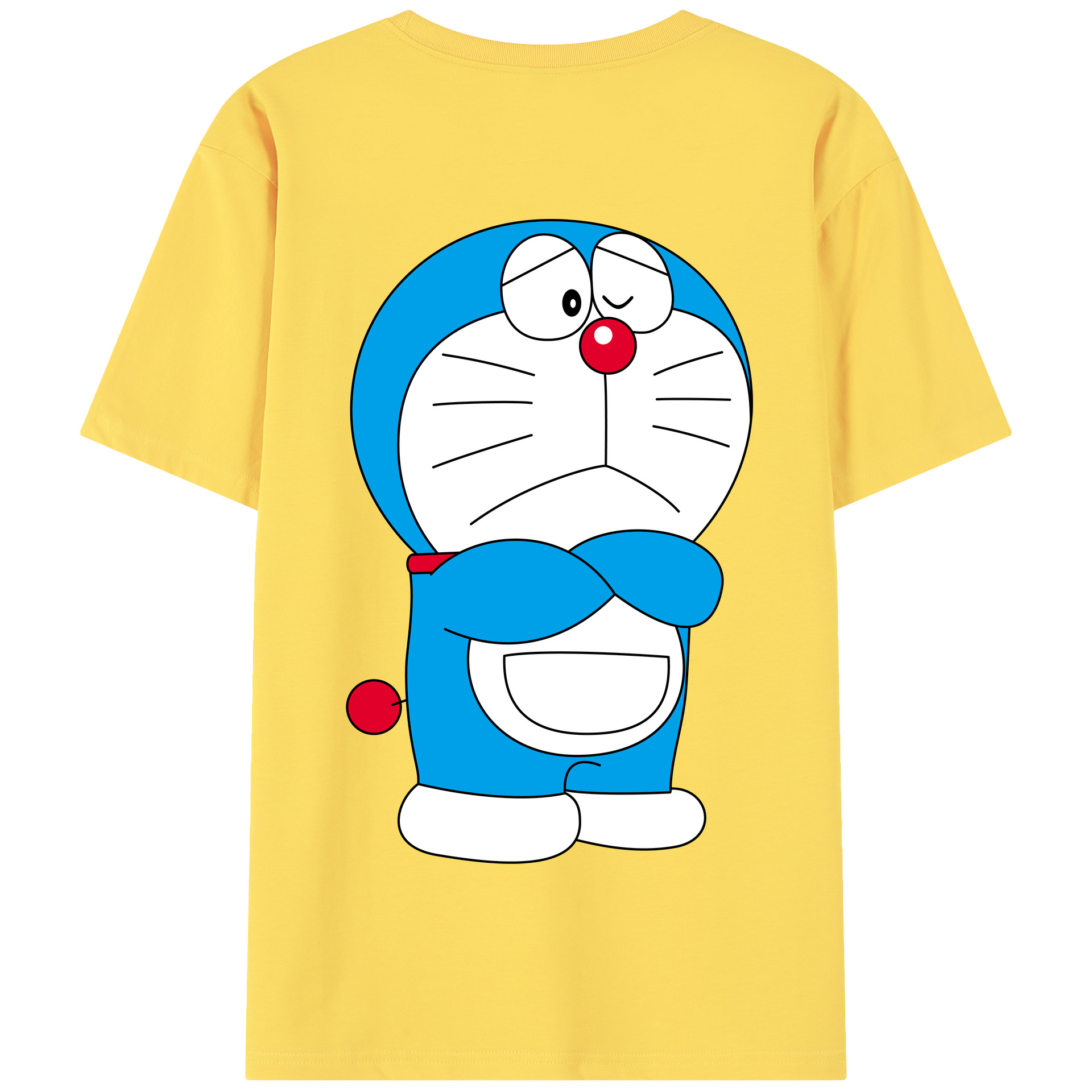 （画像用） ドラえもん Doraemon 綿100％半袖Tシャツ（背面プリント）