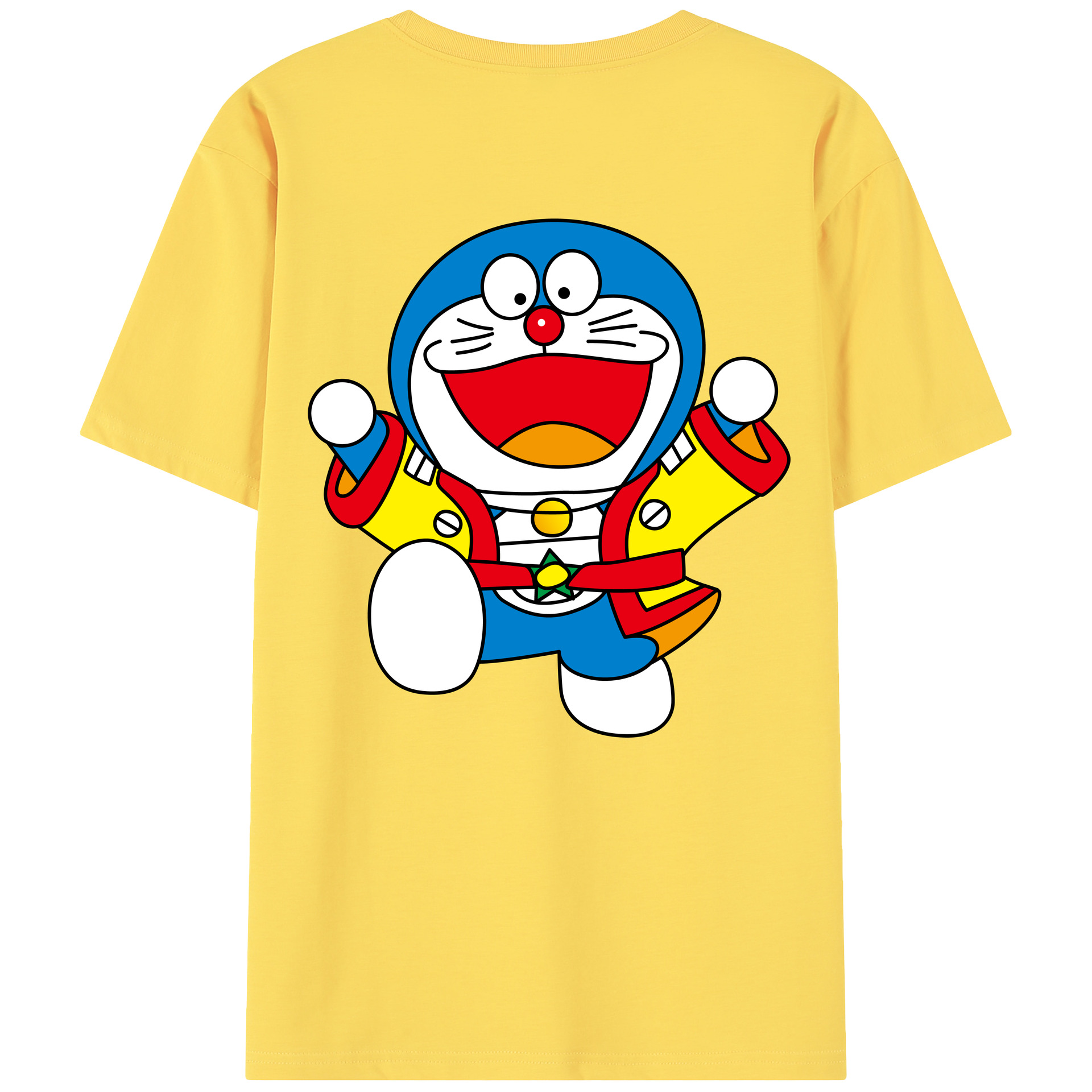 （画像用） ドラえもん Doraemon 綿100％半袖Tシャツ（背面プリント）