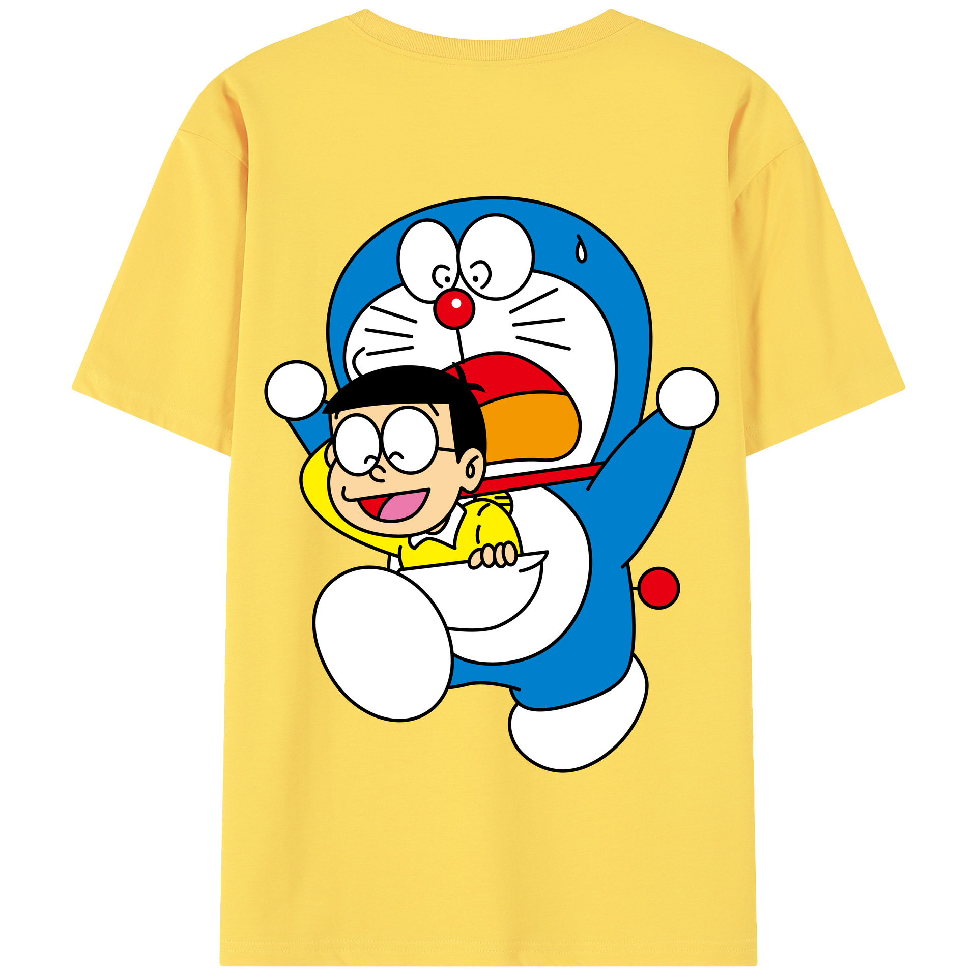 （画像用） ドラえもん Doraemon 綿100％半袖Tシャツ（背面プリント）