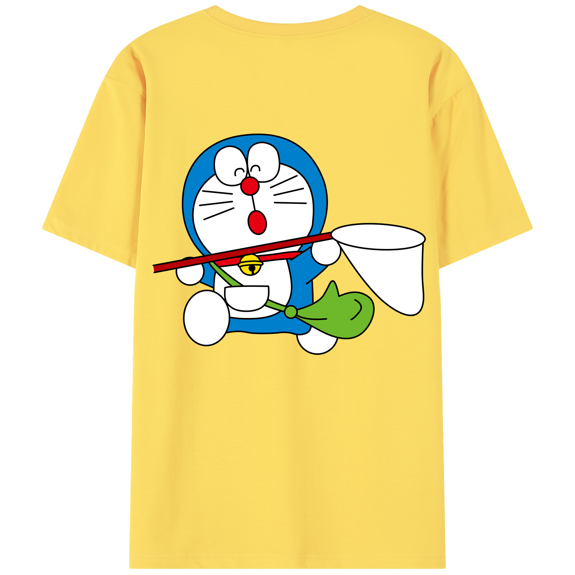 （画像用） ドラえもん Doraemon 綿100％半袖Tシャツ（背面プリント）