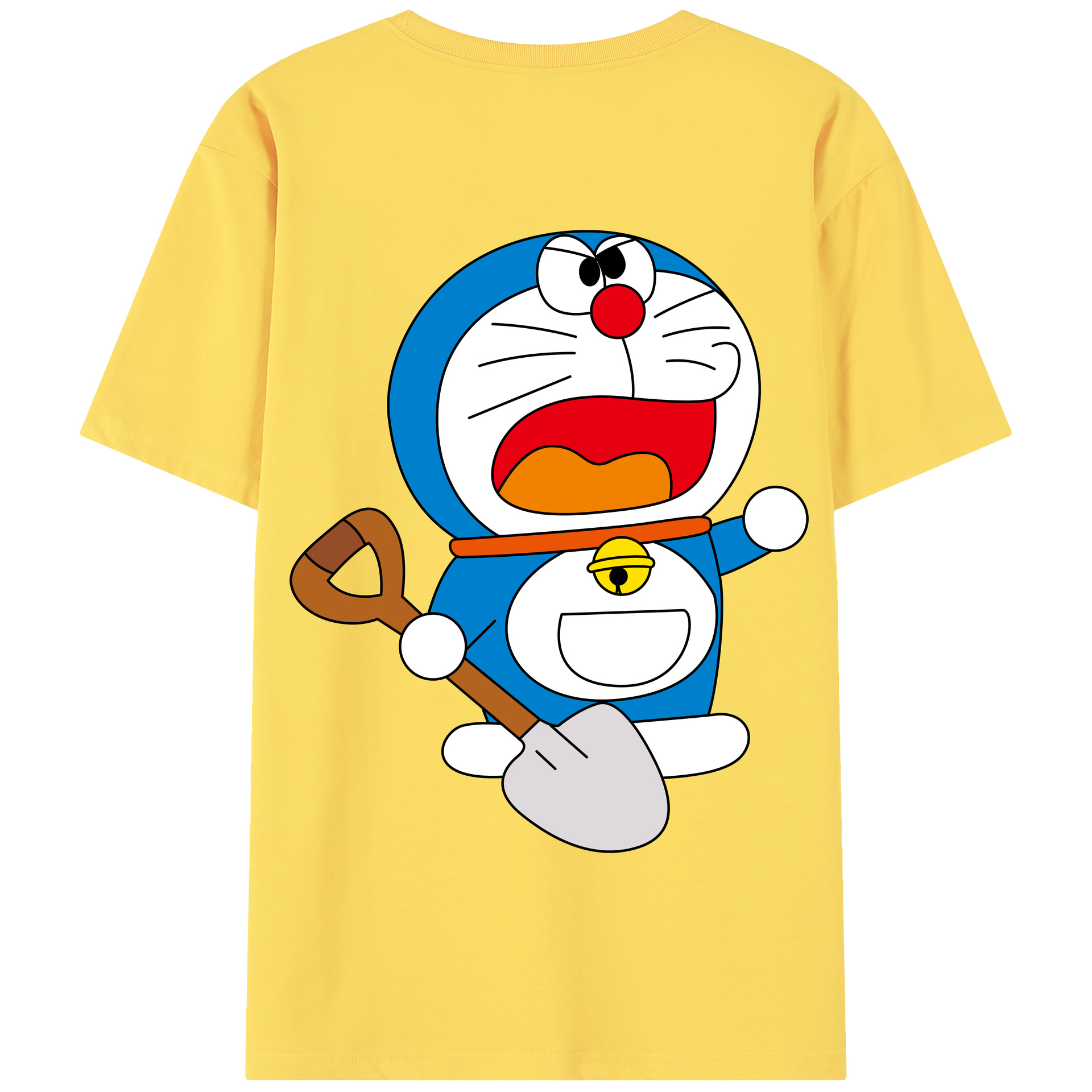 （画像用） ドラえもん Doraemon 綿100％半袖Tシャツ（背面プリント）