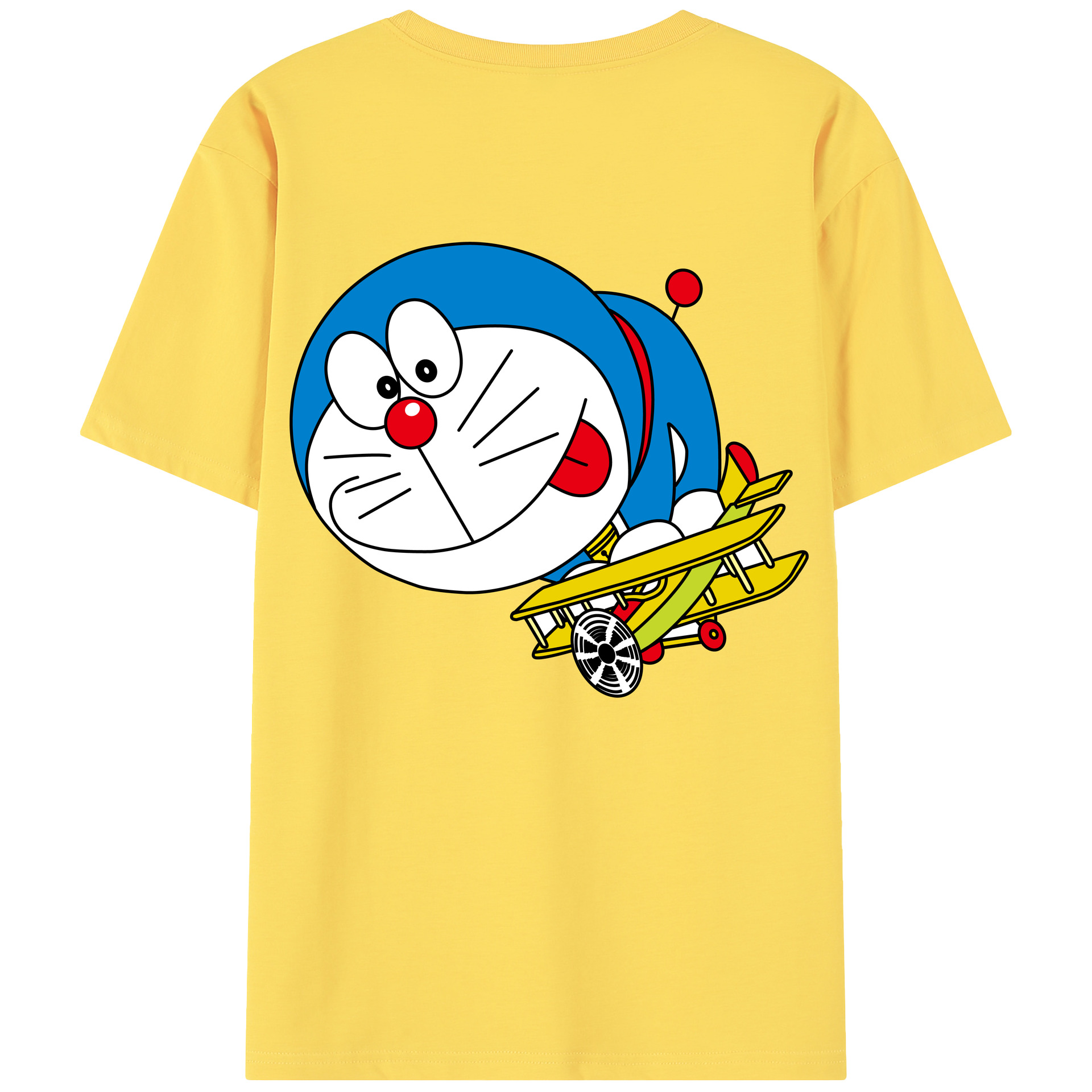 （画像用） ドラえもん Doraemon 綿100％半袖Tシャツ（背面プリント）