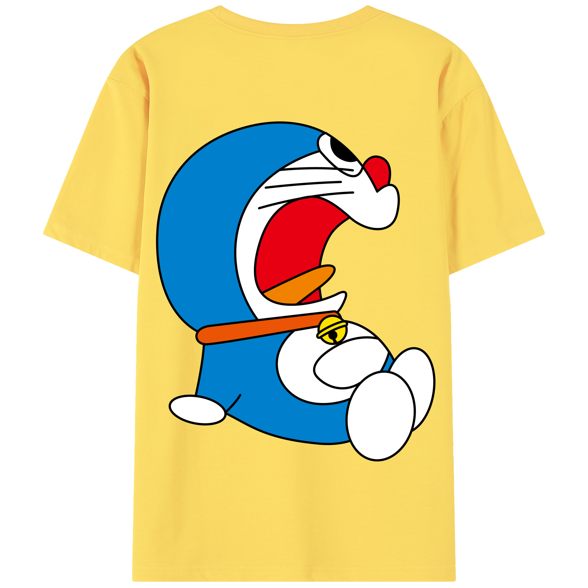 （画像用） ドラえもん Doraemon 綿100％半袖Tシャツ（背面プリント）