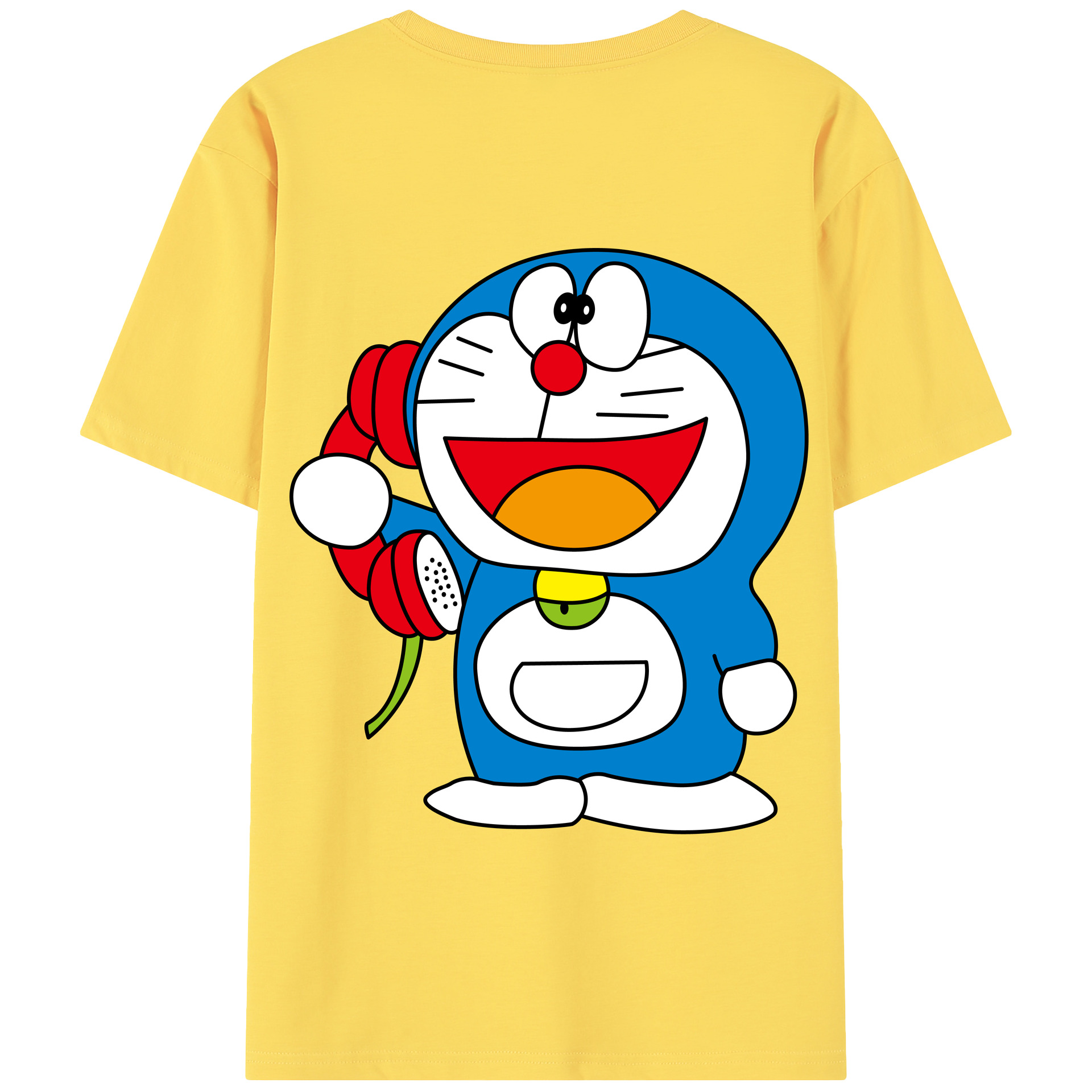 （画像用） ドラえもん Doraemon 綿100％半袖Tシャツ（背面プリント）