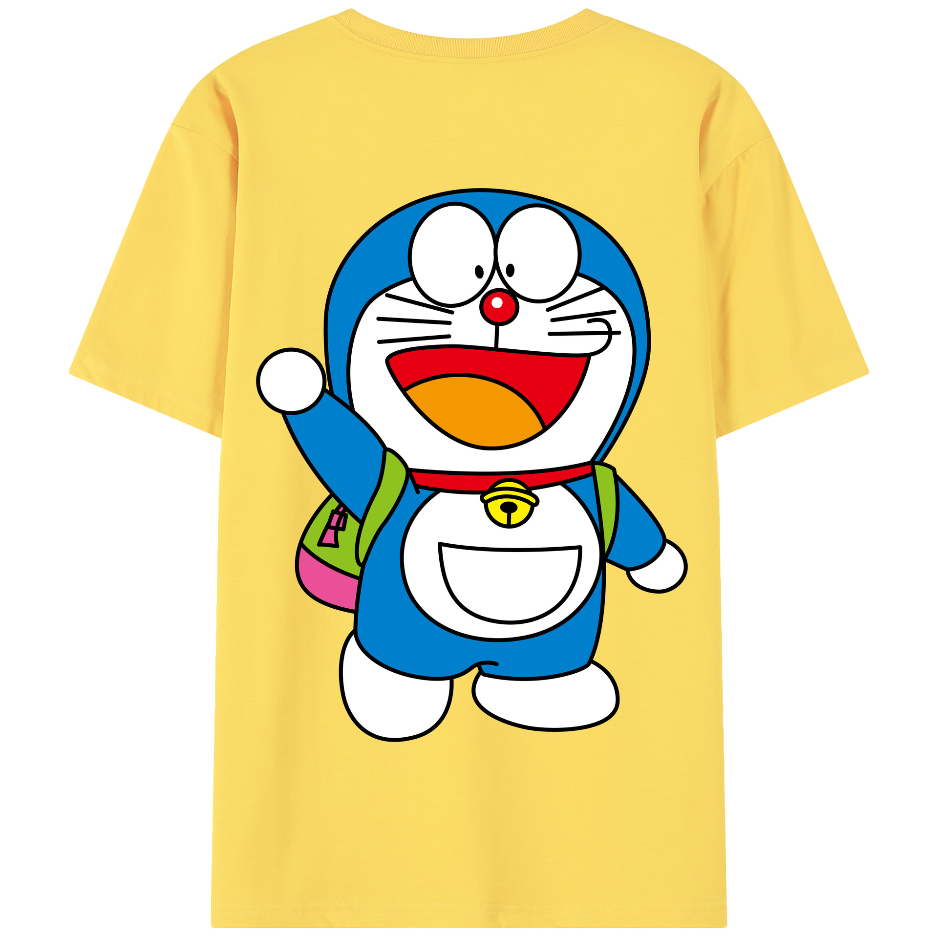 （画像用） ドラえもん Doraemon 綿100％半袖Tシャツ（背面プリント）