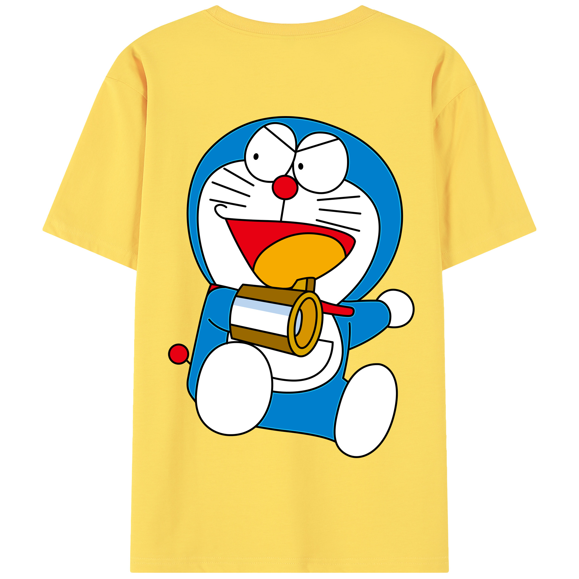 （画像用） ドラえもん Doraemon 綿100％半袖Tシャツ（背面プリント）