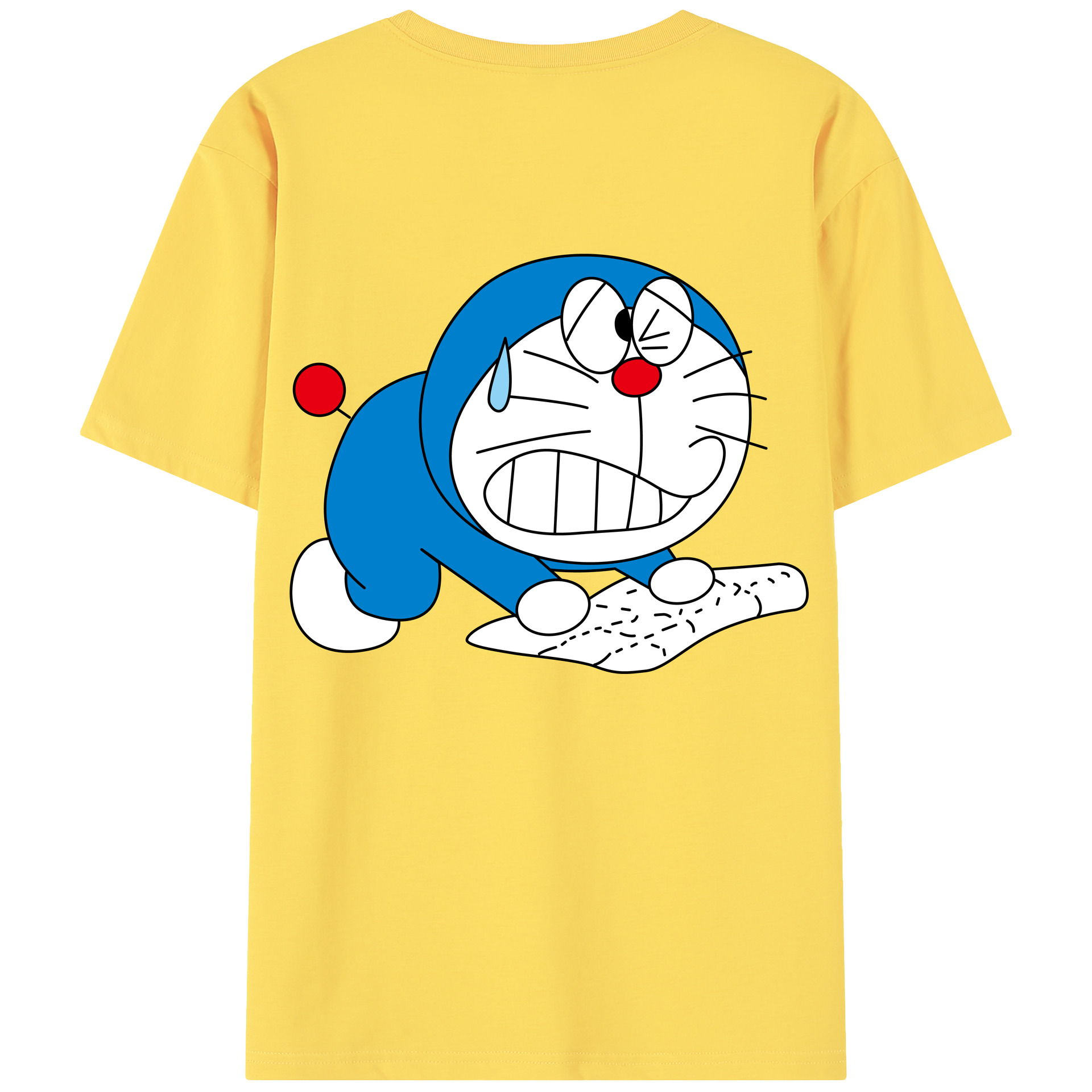 （画像用） ドラえもん Doraemon 綿100％半袖Tシャツ（背面プリント）