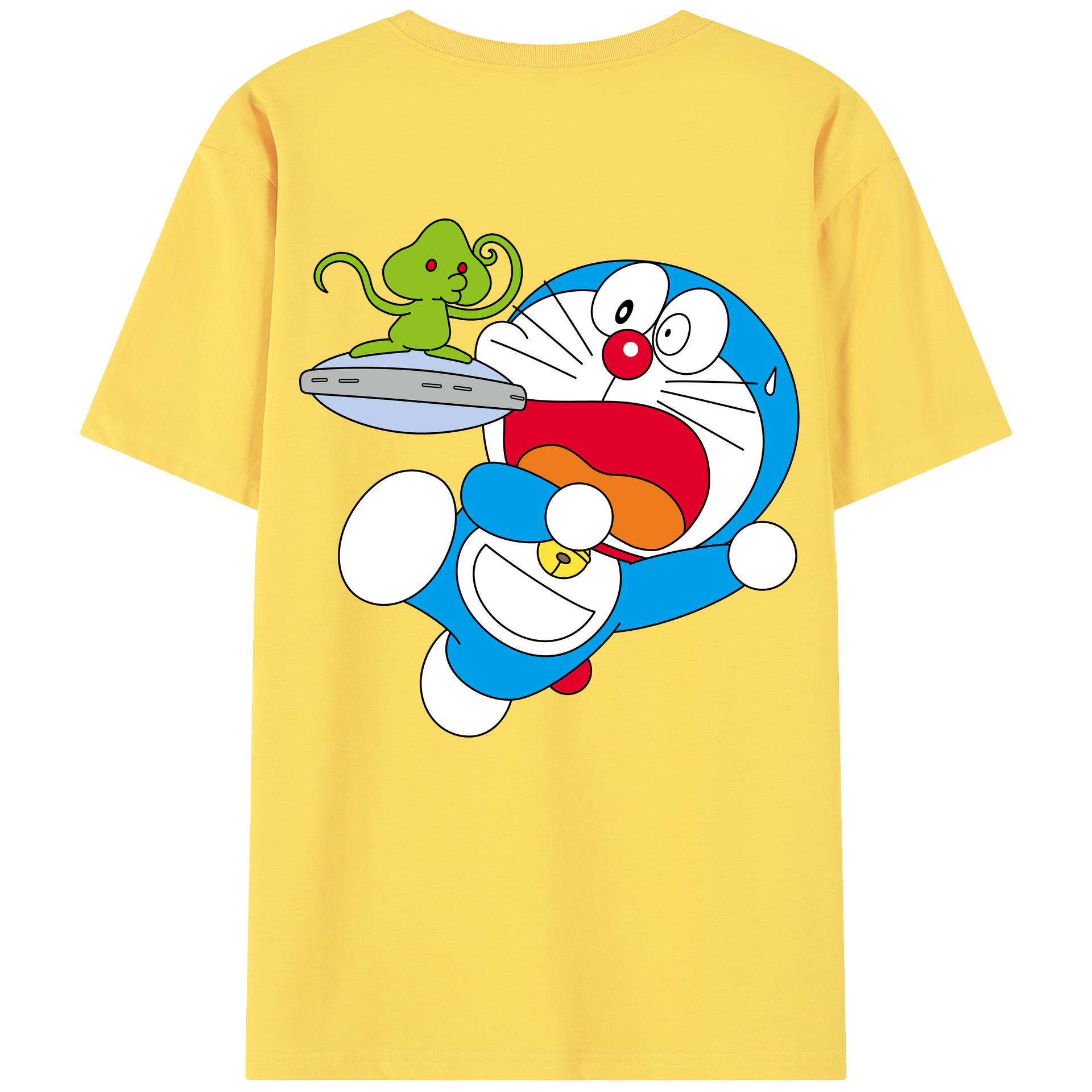 （画像用） ドラえもん Doraemon 綿100％半袖Tシャツ（背面プリント）