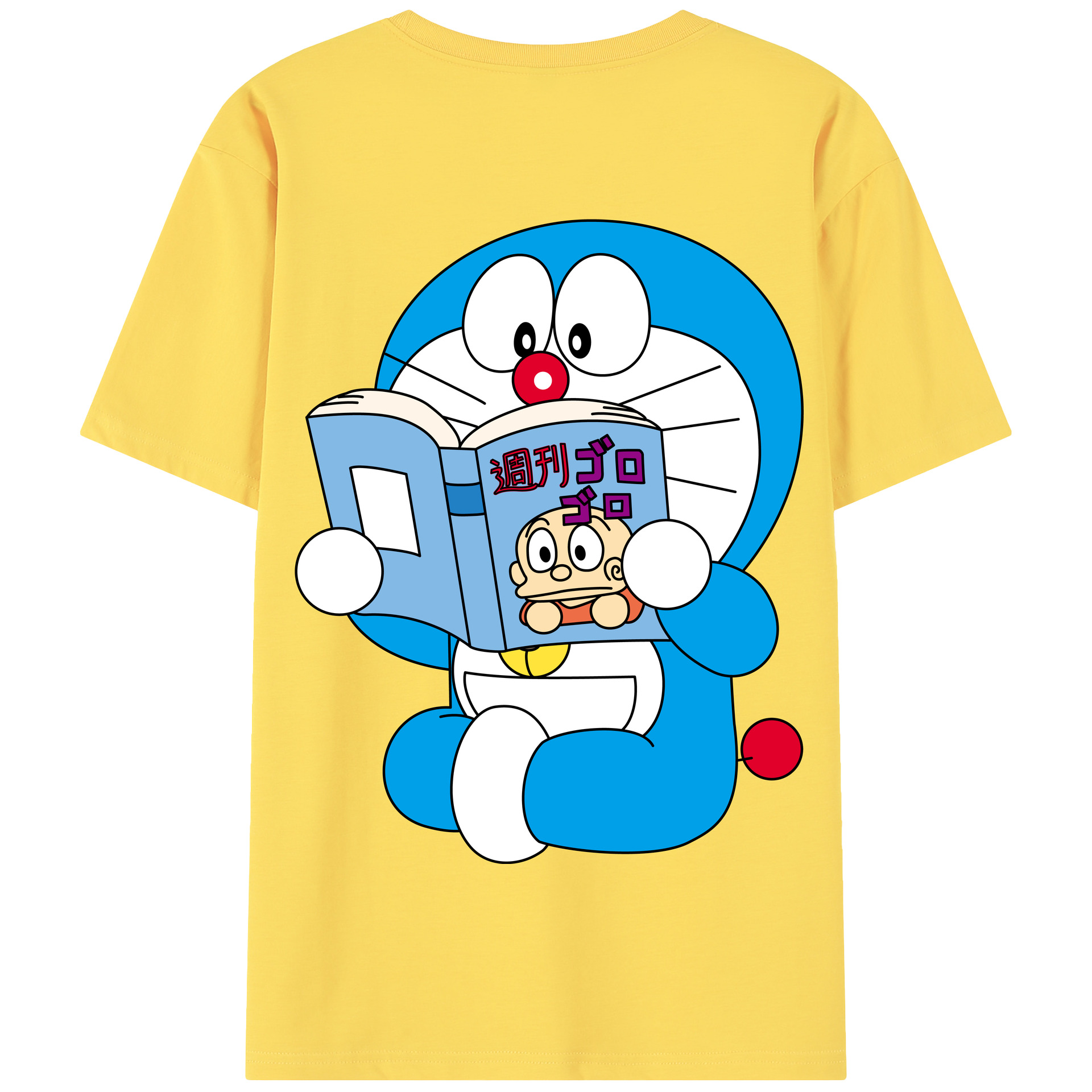 （画像用） ドラえもん Doraemon 綿100％半袖Tシャツ（背面プリント）
