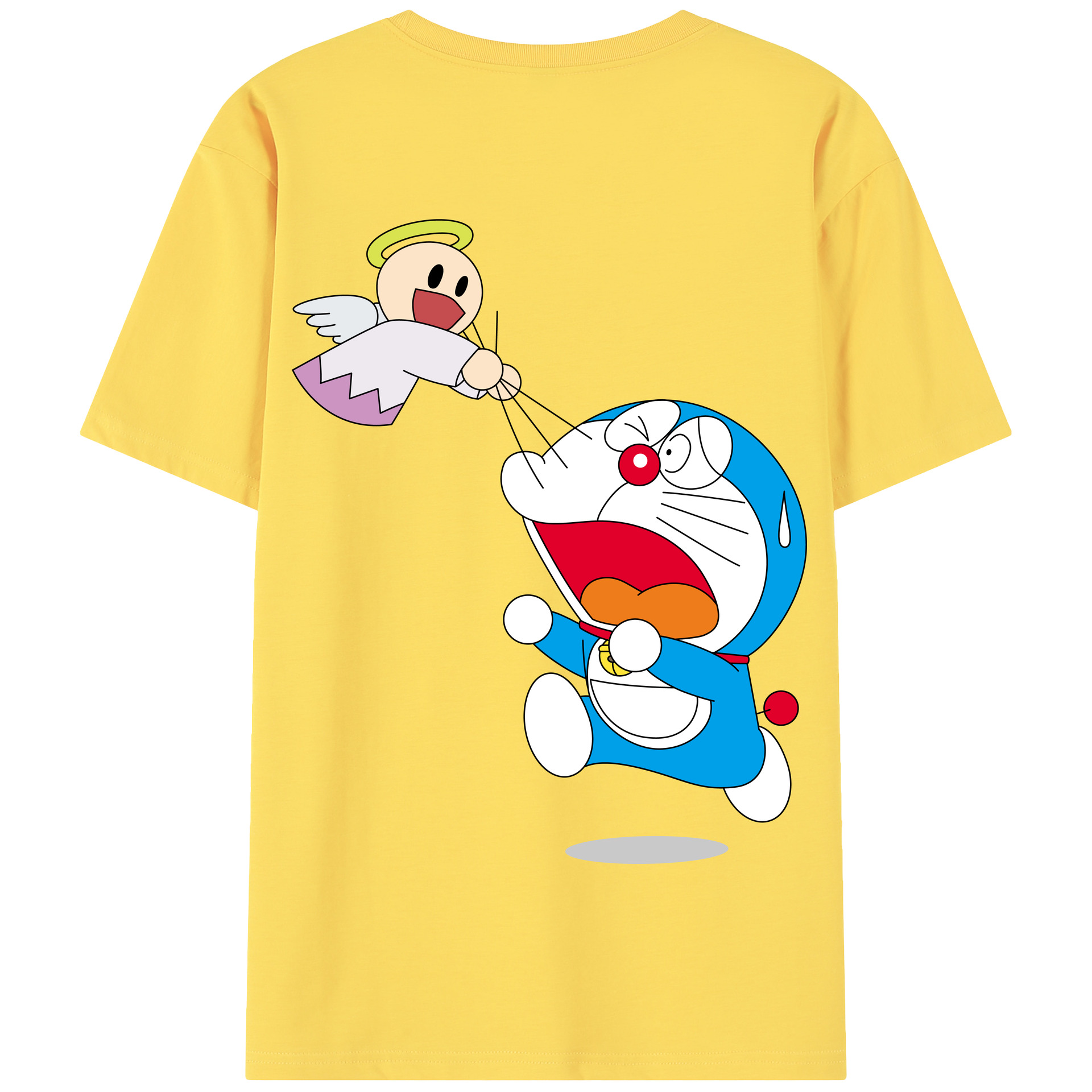 （画像用） ドラえもん Doraemon 綿100％半袖Tシャツ（背面プリント）