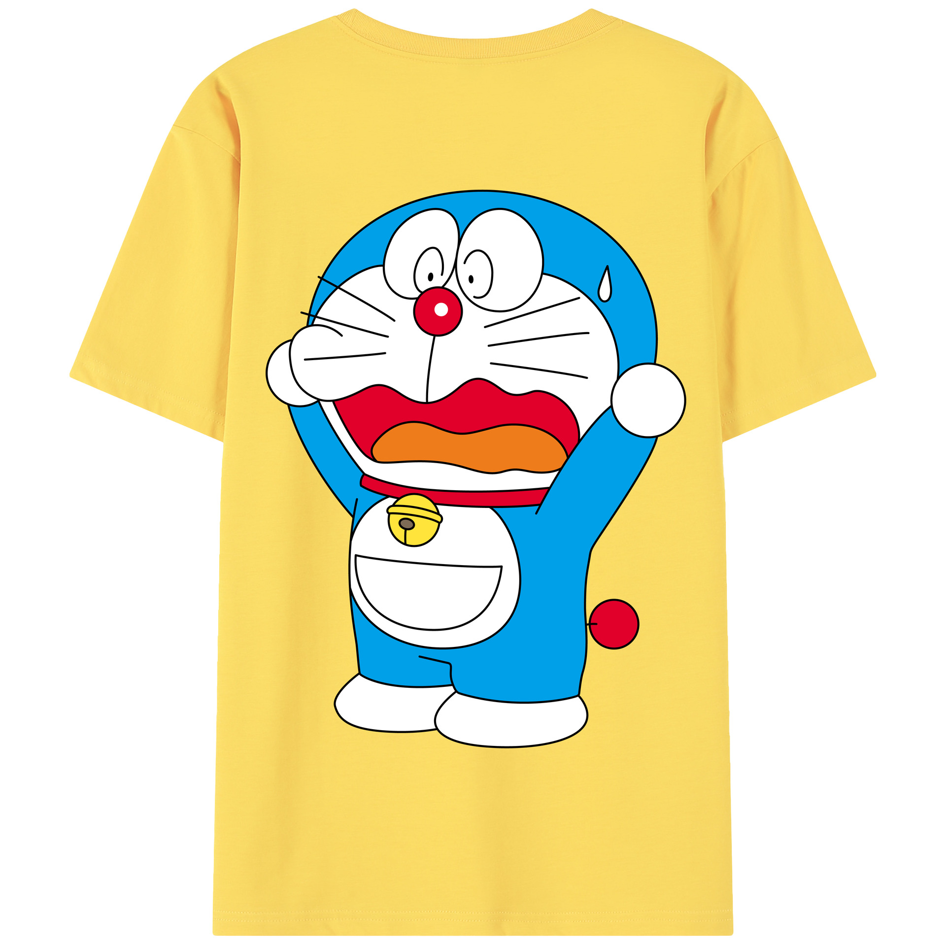 （画像用） ドラえもん Doraemon 綿100％半袖Tシャツ（背面プリント）