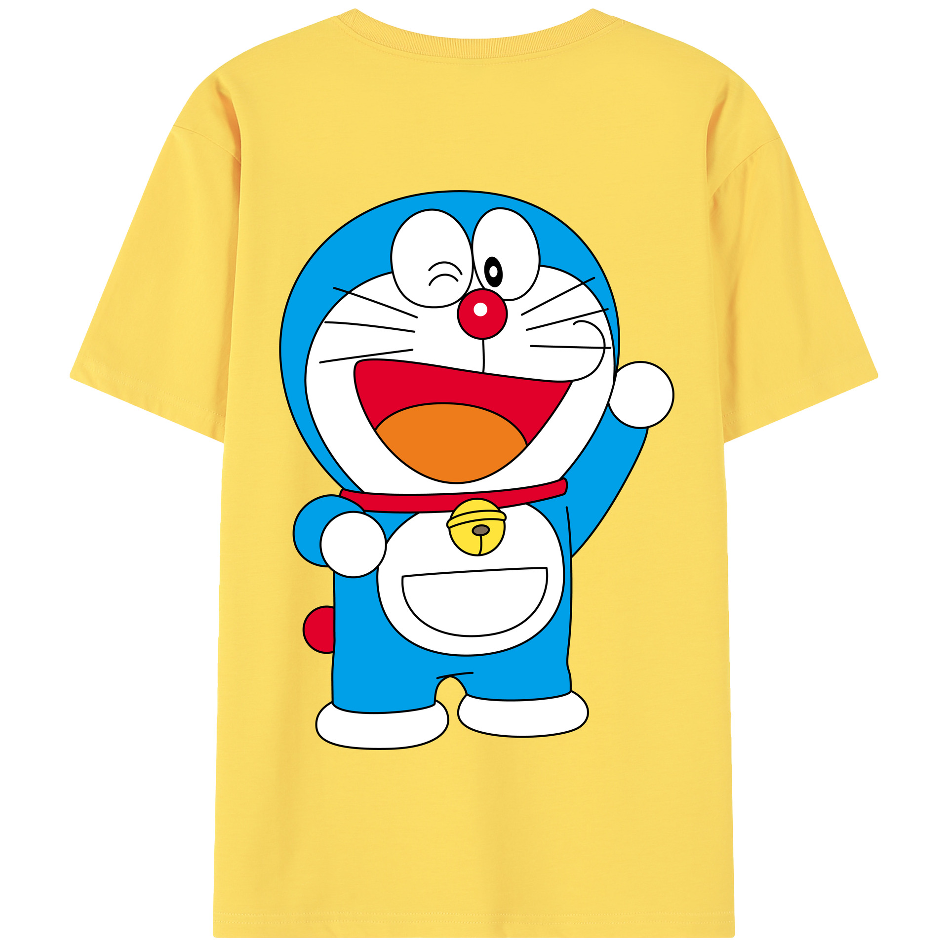 （画像用） ドラえもん Doraemon 綿100％半袖Tシャツ（背面プリント）