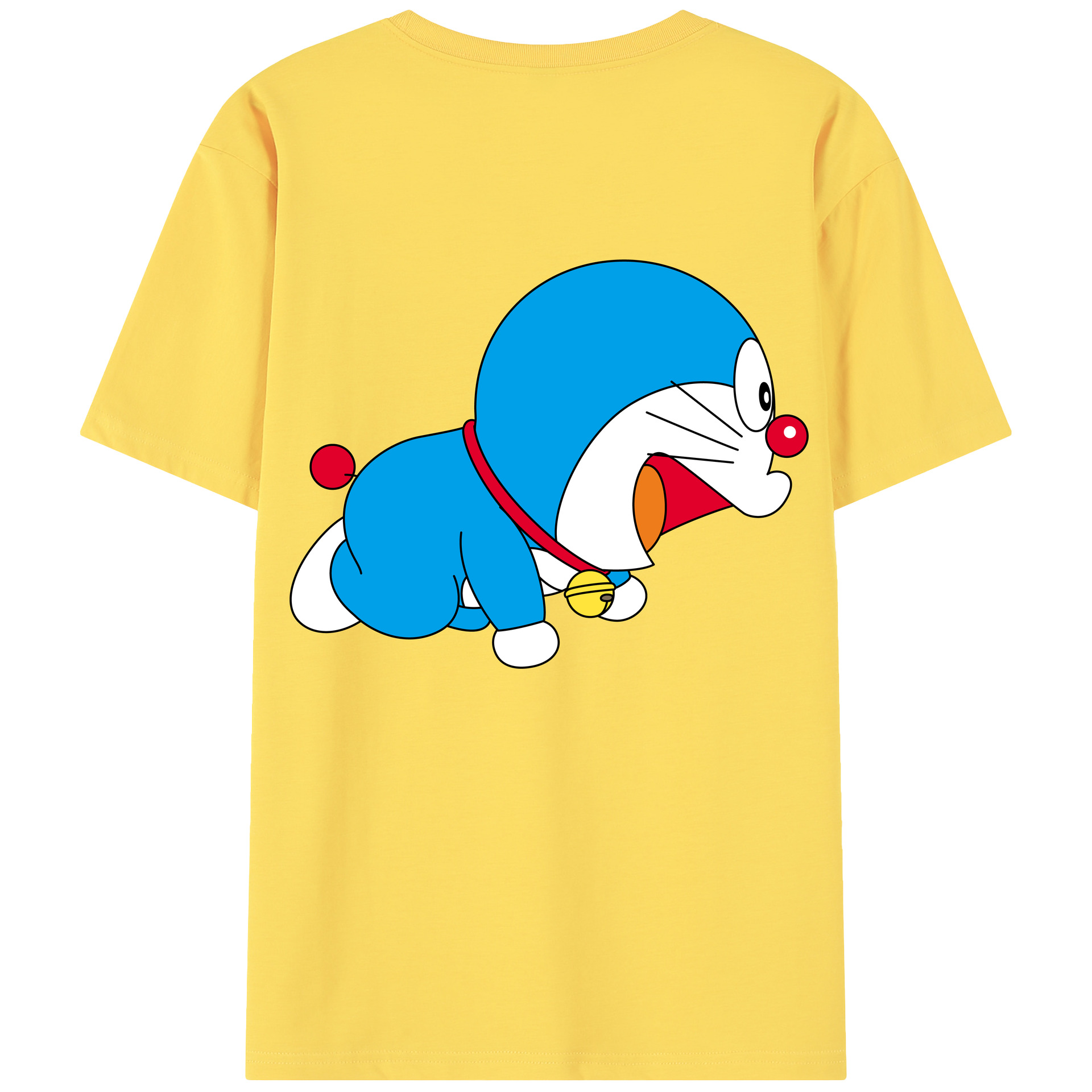 （画像用） ドラえもん Doraemon 綿100％半袖Tシャツ（背面プリント）