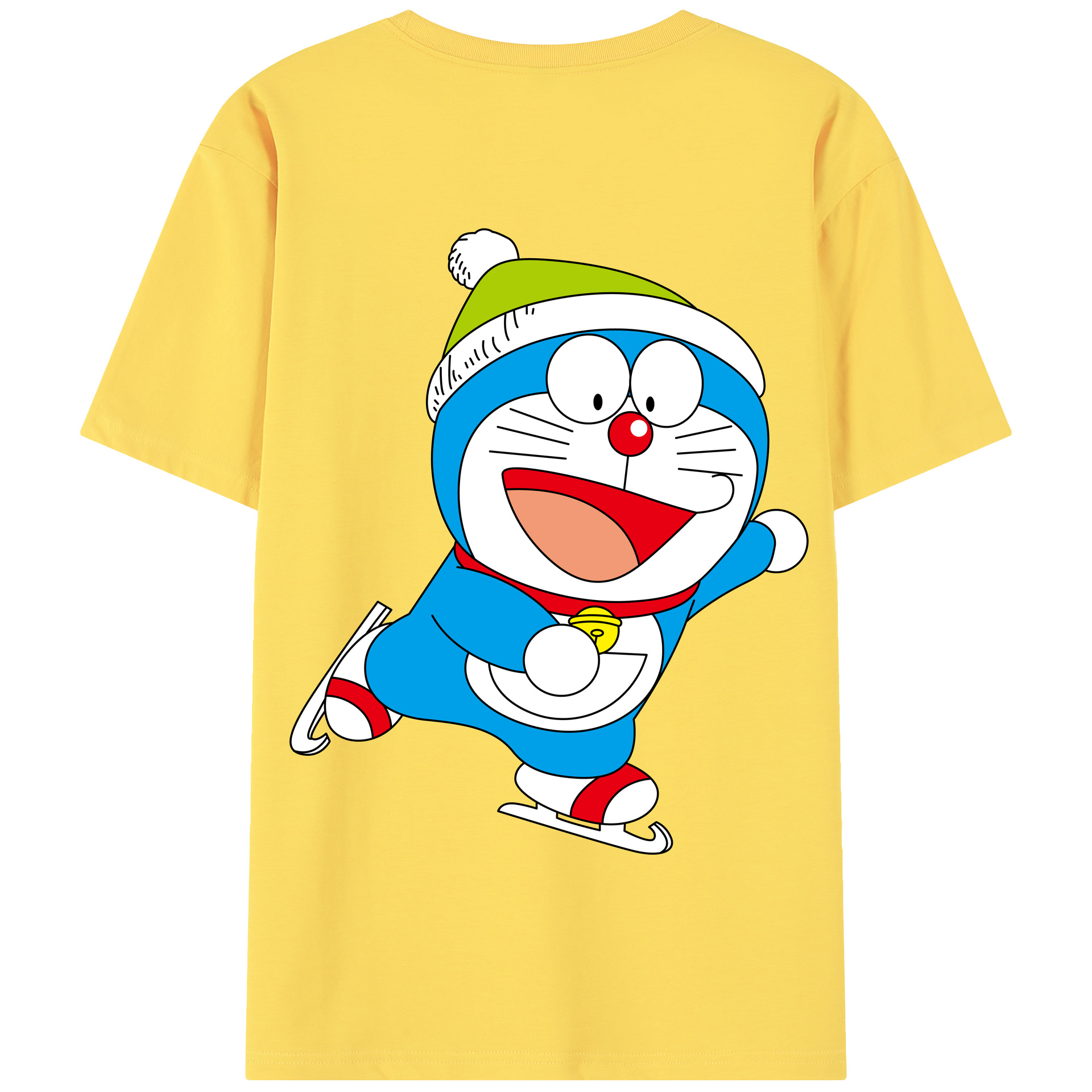（画像用） ドラえもん Doraemon 綿100％半袖Tシャツ（背面プリント）
