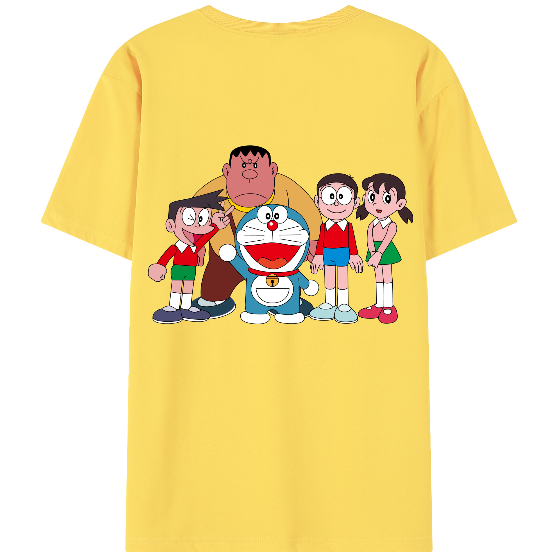 （画像用） ドラえもん 骨川 スネ夫 Doraemon Honekawa Suneo 綿100％半袖Tシャツ（背面プリント）
