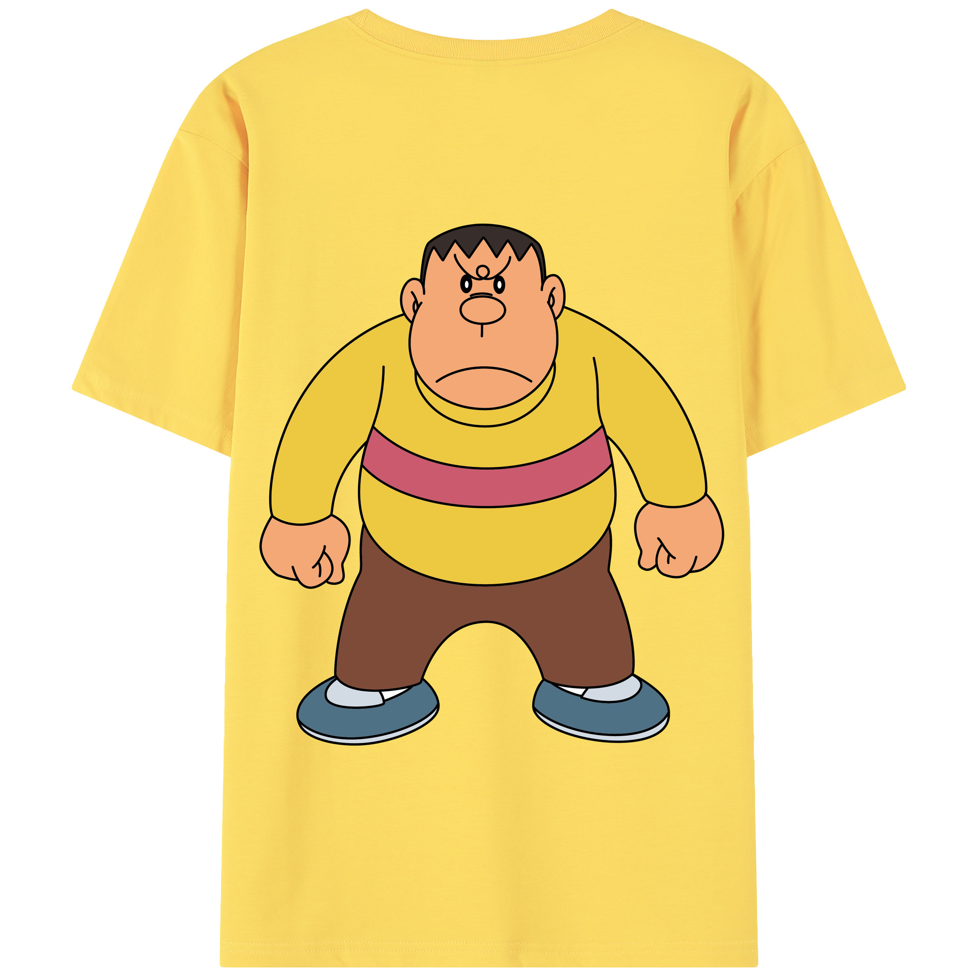 （画像用） ドラえもん 剛田武 Doraemon Gouta Takeshi 綿100％半袖Tシャツ（背面プリント）