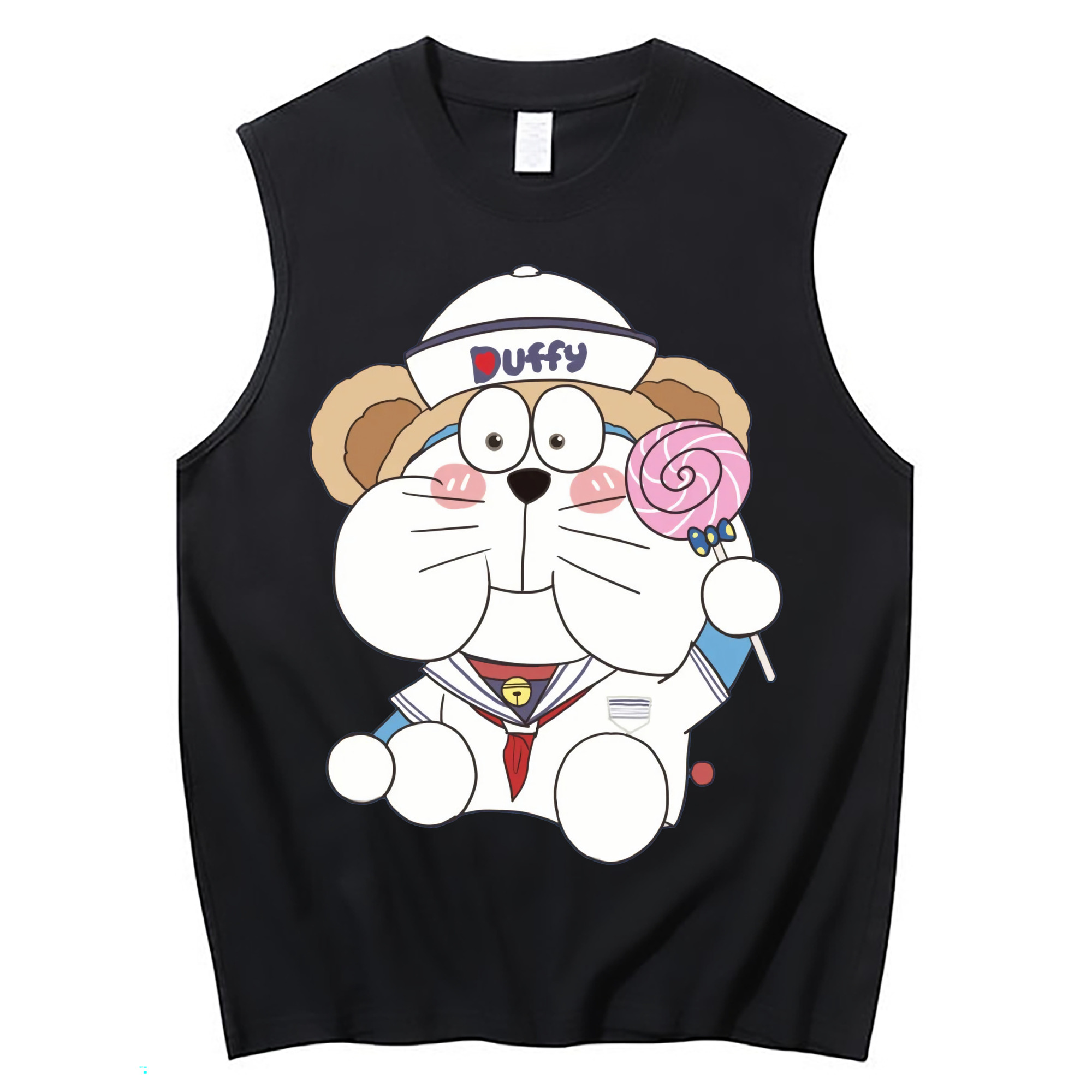 （画像用） ドラえもん Doraemon コットン100％タンクトップ（フロントプリント）